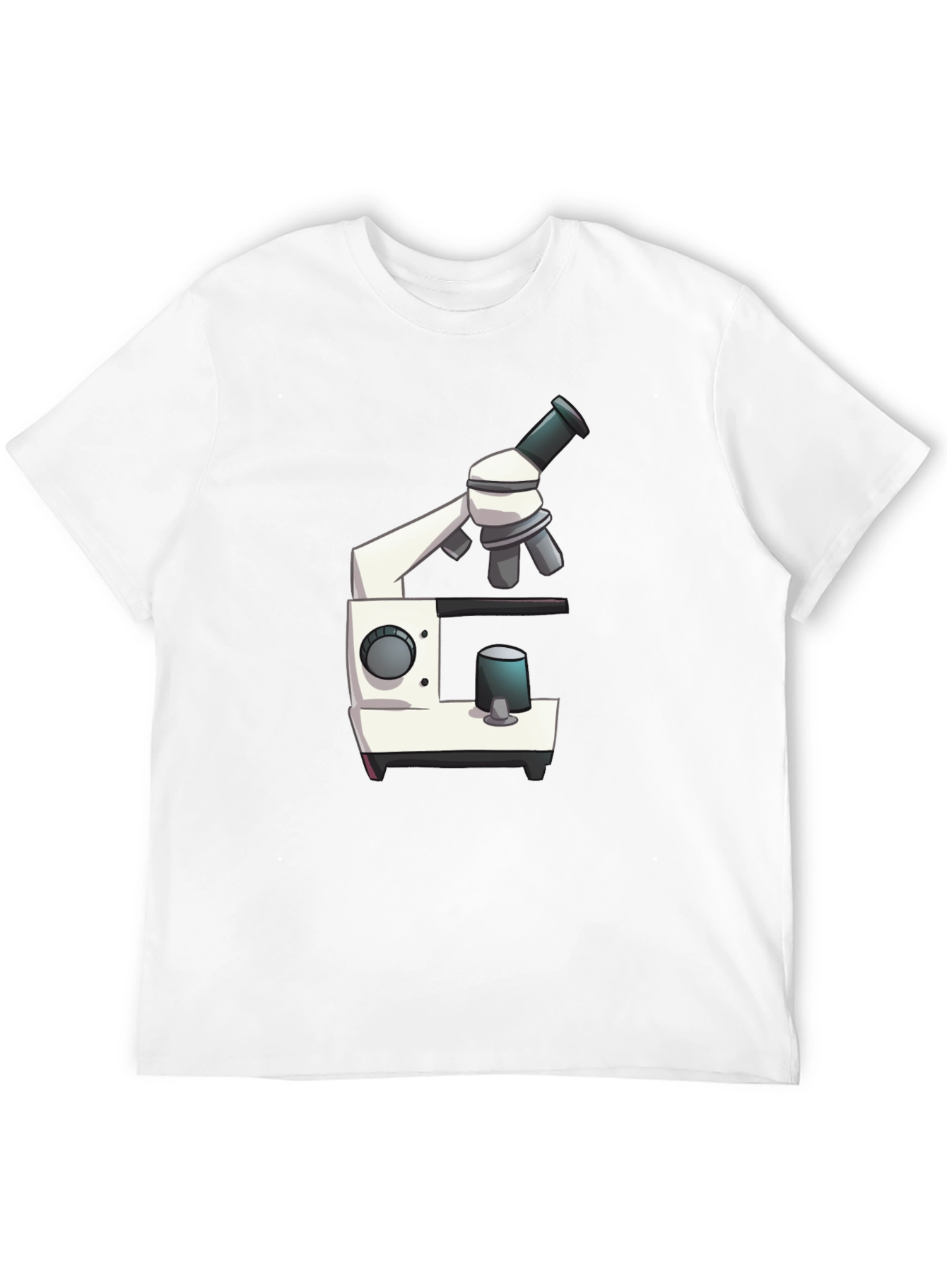 Microscope Graphic Tee - Science Black T-Shirt