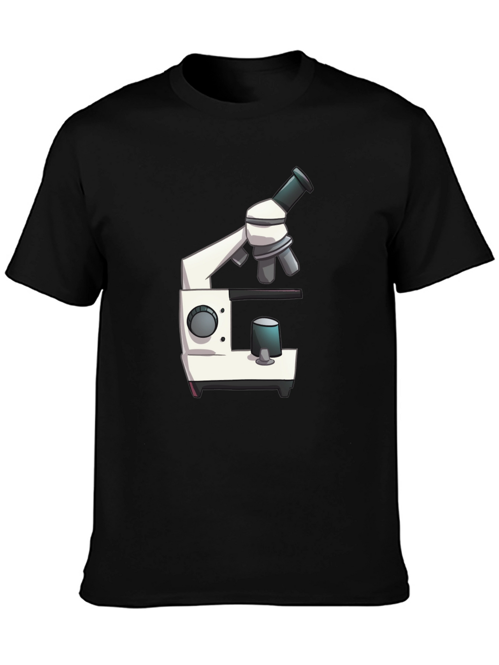 Microscope Graphic Tee - Science Black T-Shirt