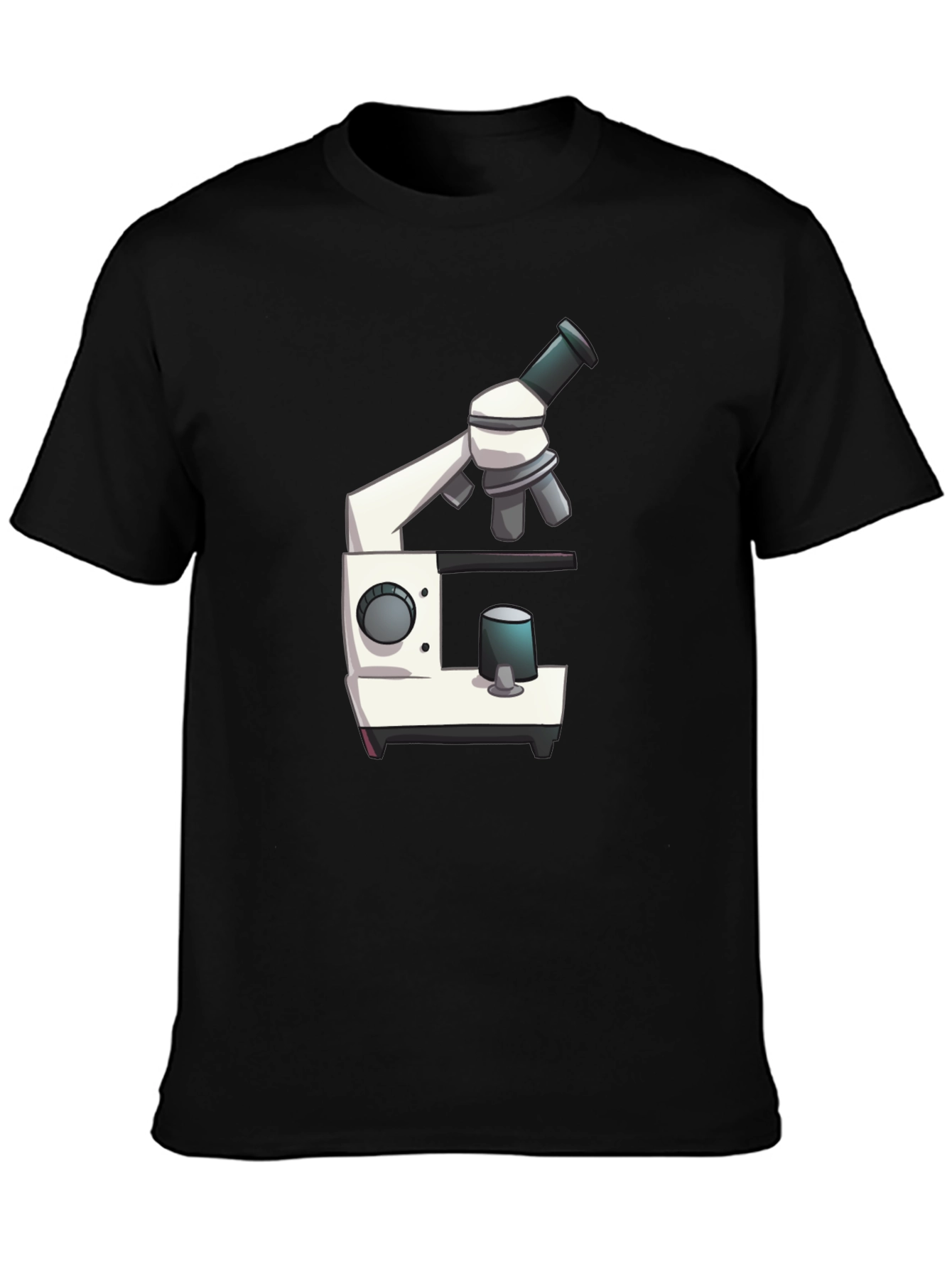 Microscope Graphic Tee - Science Black T-Shirt