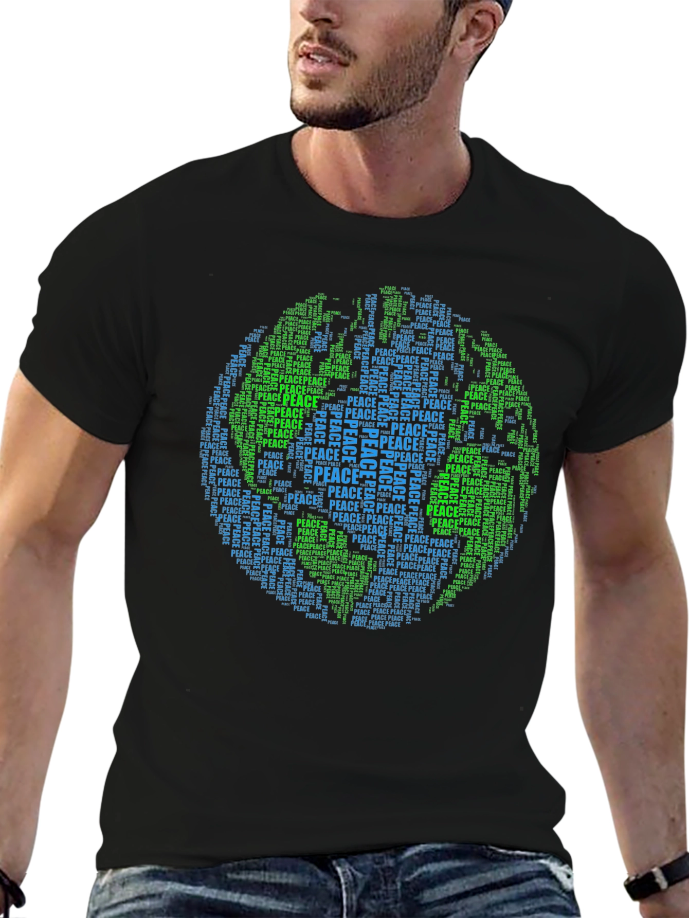 Peace Earth Graphic T-Shirt