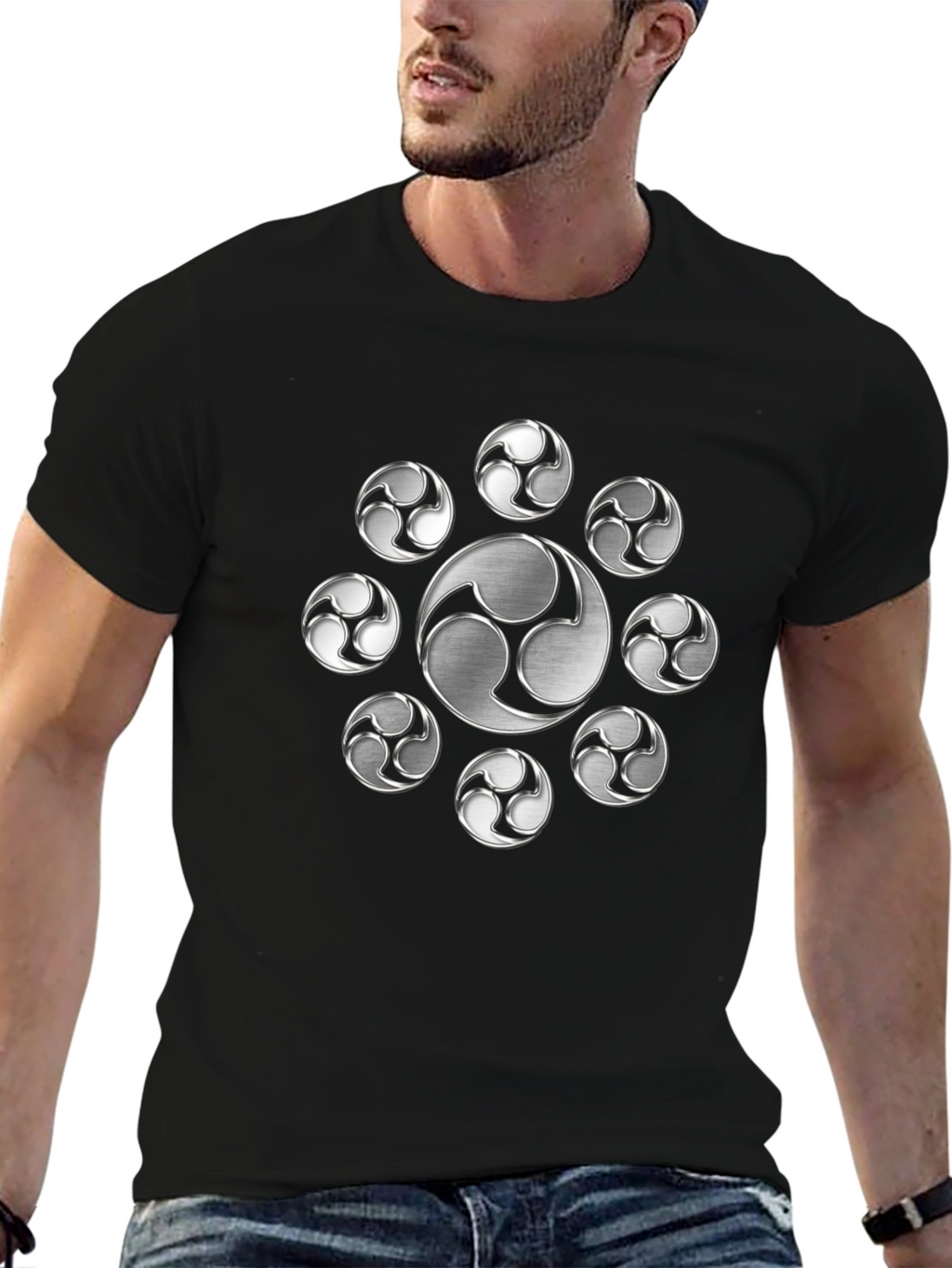 Tomoe T-Shirt - Japanese Symbol Design