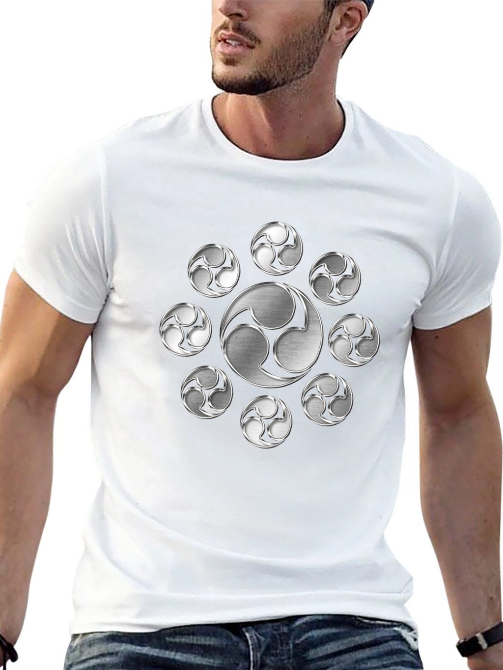 Tomoe T-Shirt - Japanese Symbol Design