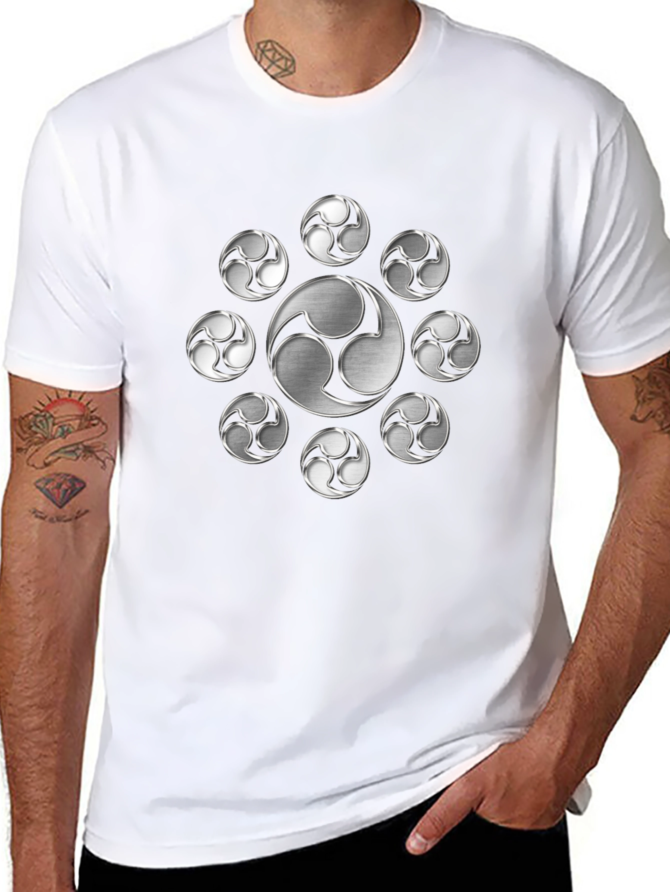Tomoe T-Shirt - Japanese Symbol Design