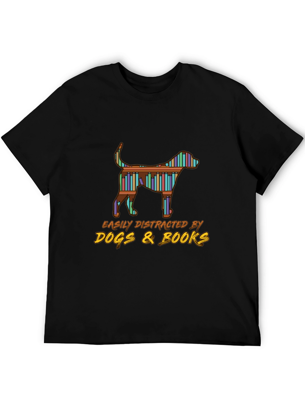 Dog & Books Graphic Tee