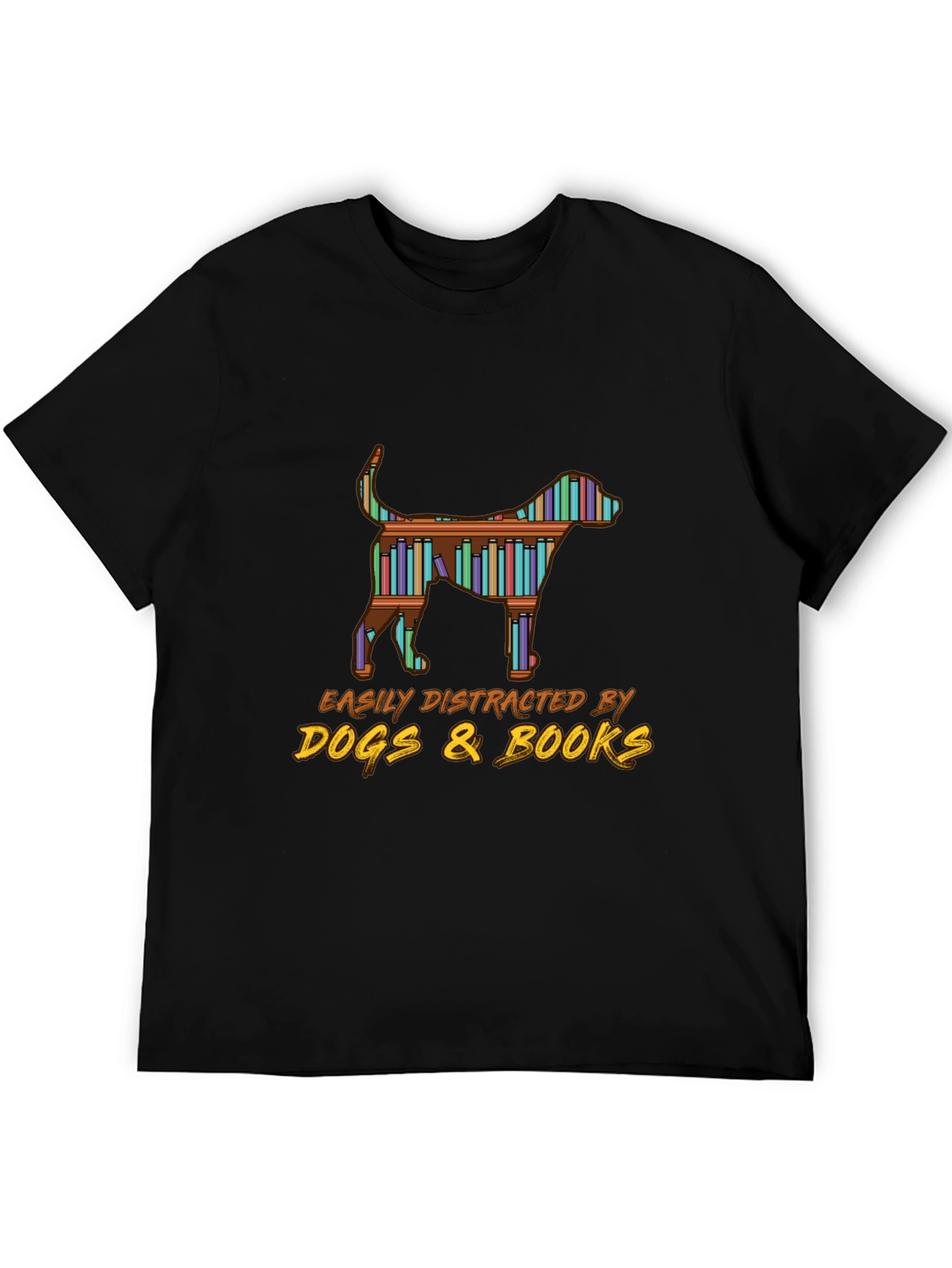 Dog & Books Graphic Tee