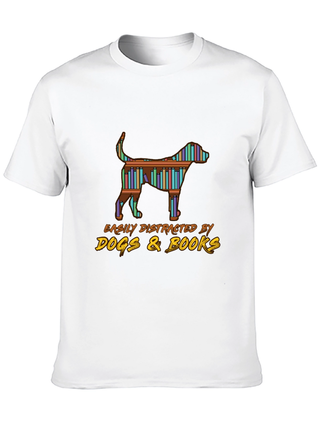 Dog & Books Graphic Tee