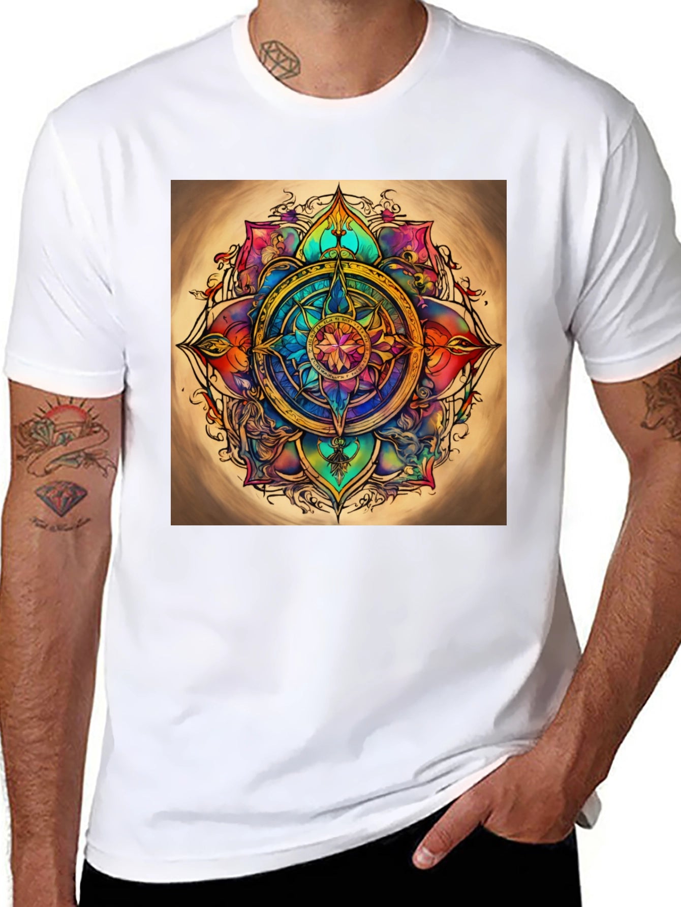 Mandala Art T-Shirt - Unique Colorful Design