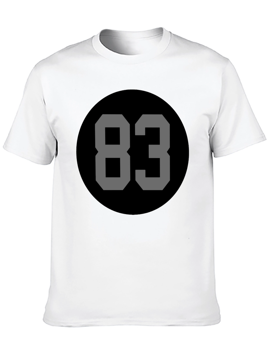 Retro Number 83 Black Tee
