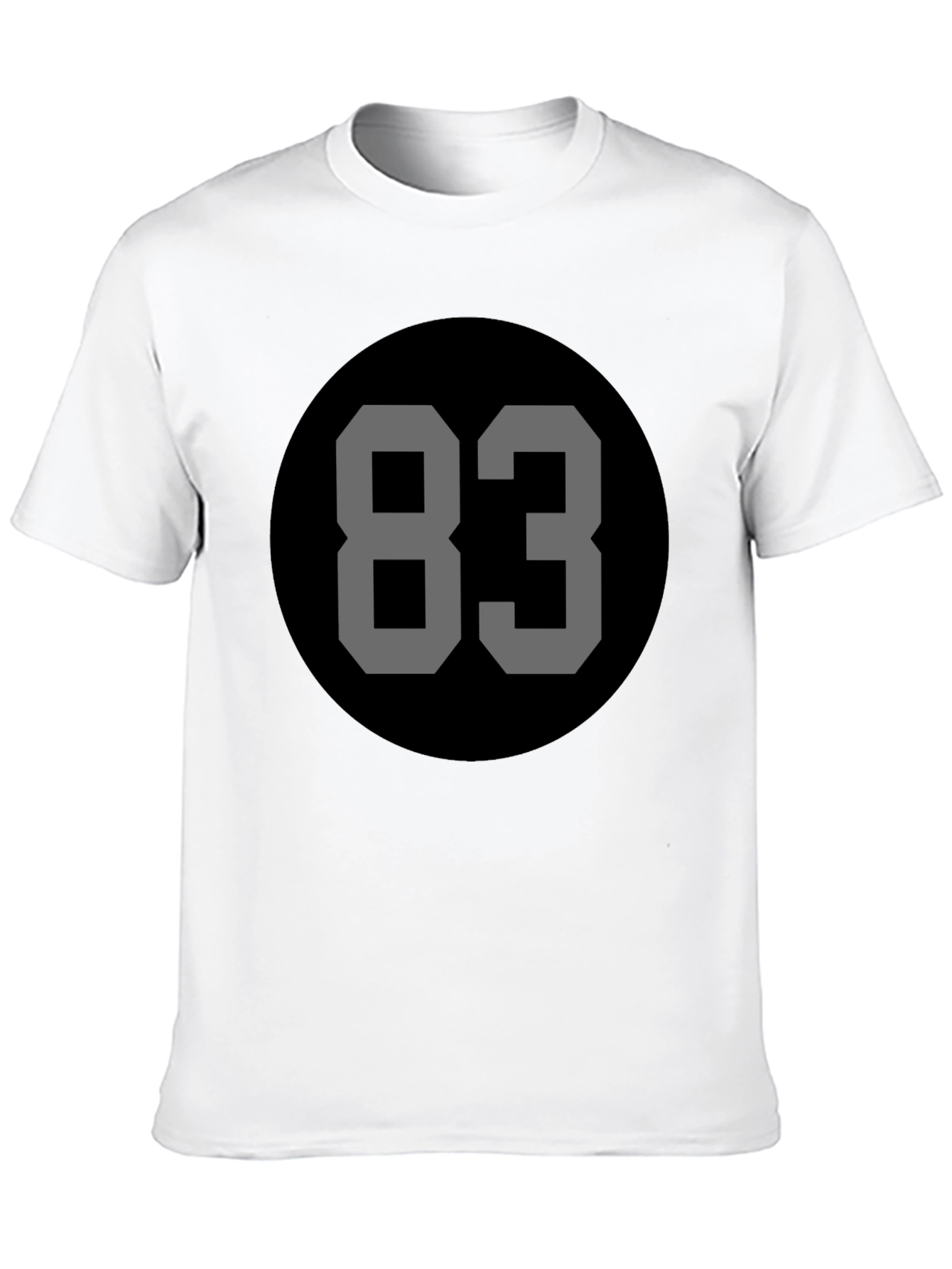 Retro Number 83 Black Tee