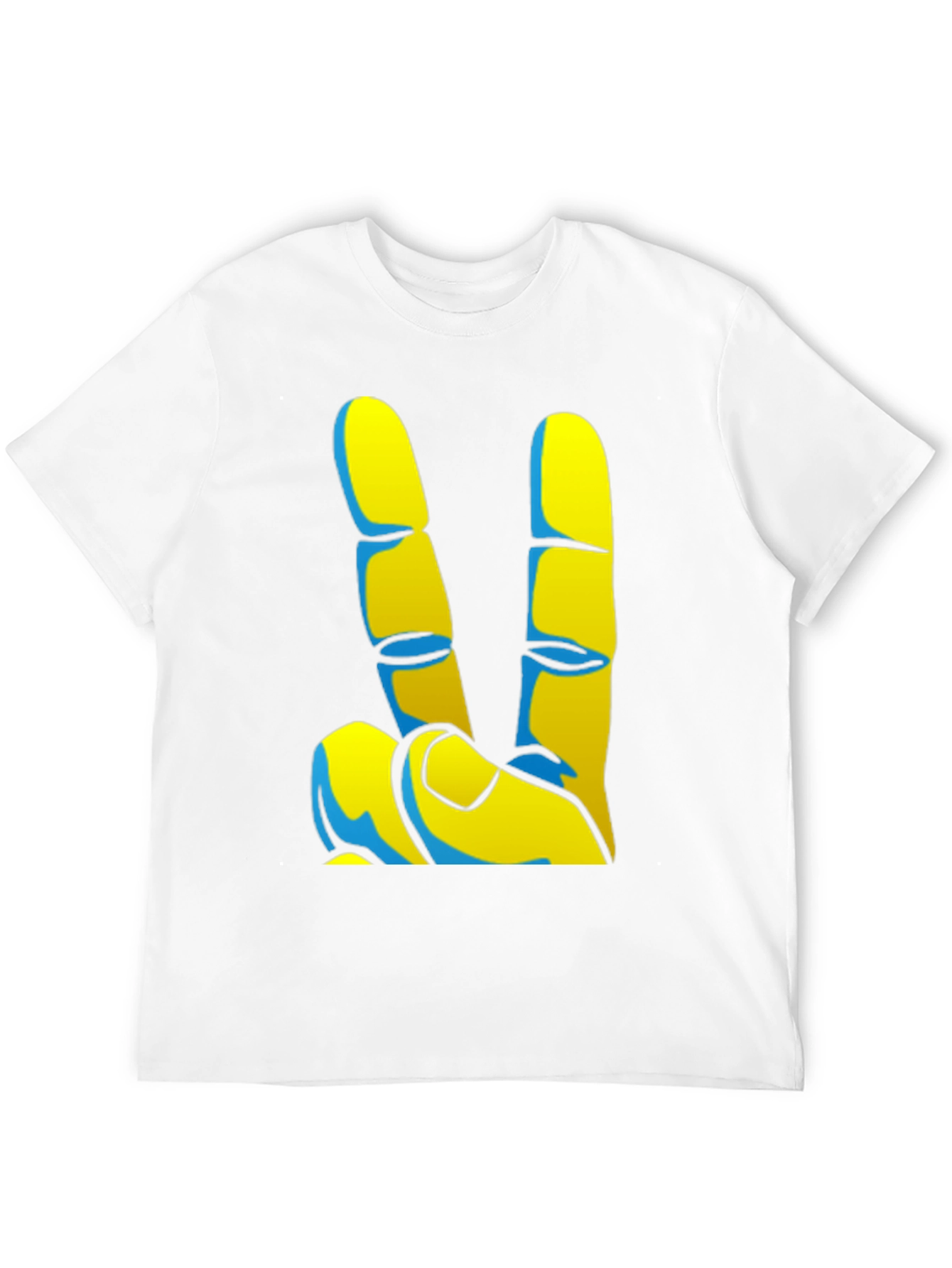 Peace Sign Graphic Tee - Black Casual T-Shirt