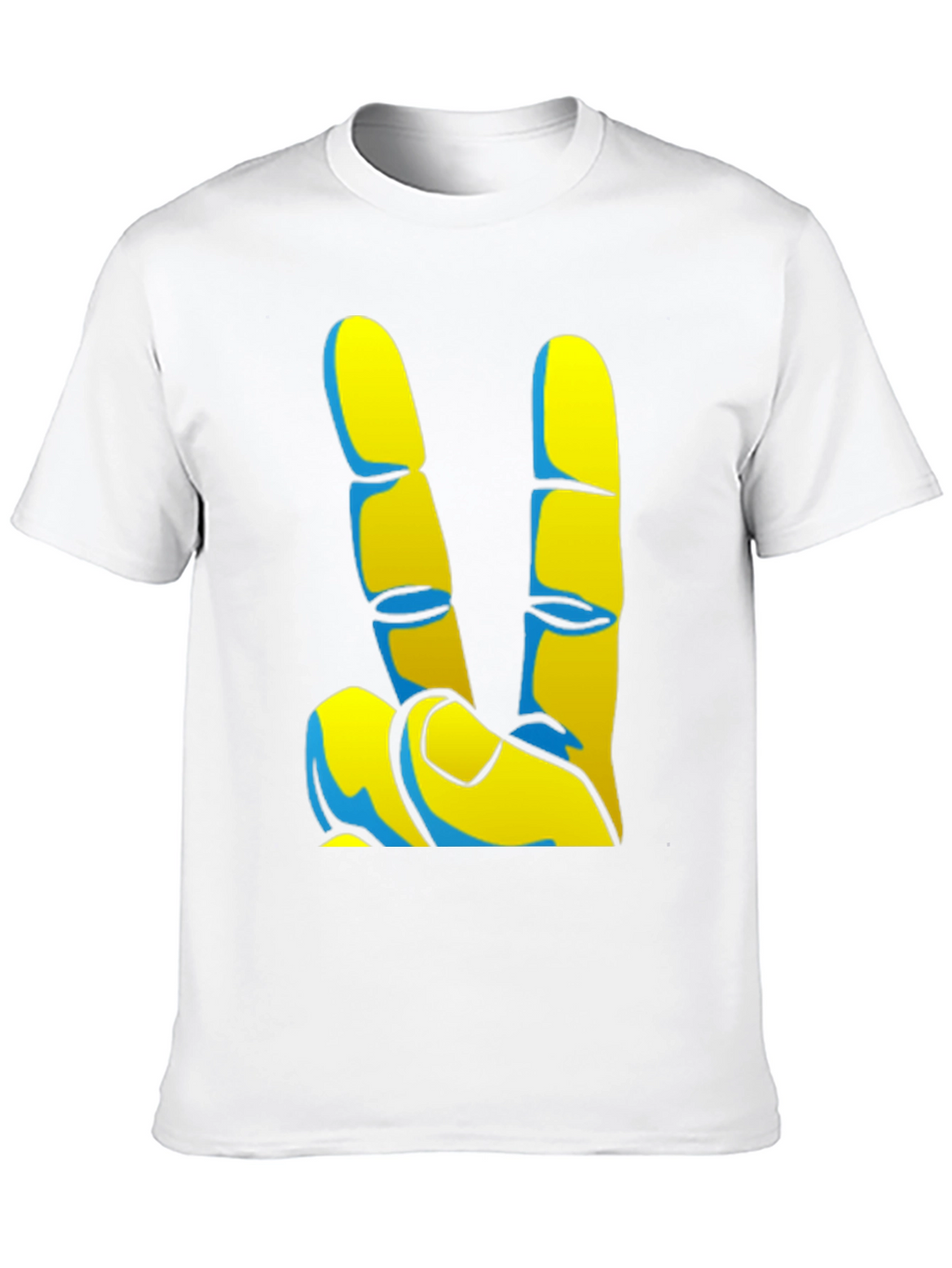 Peace Sign Graphic Tee - Black Casual T-Shirt
