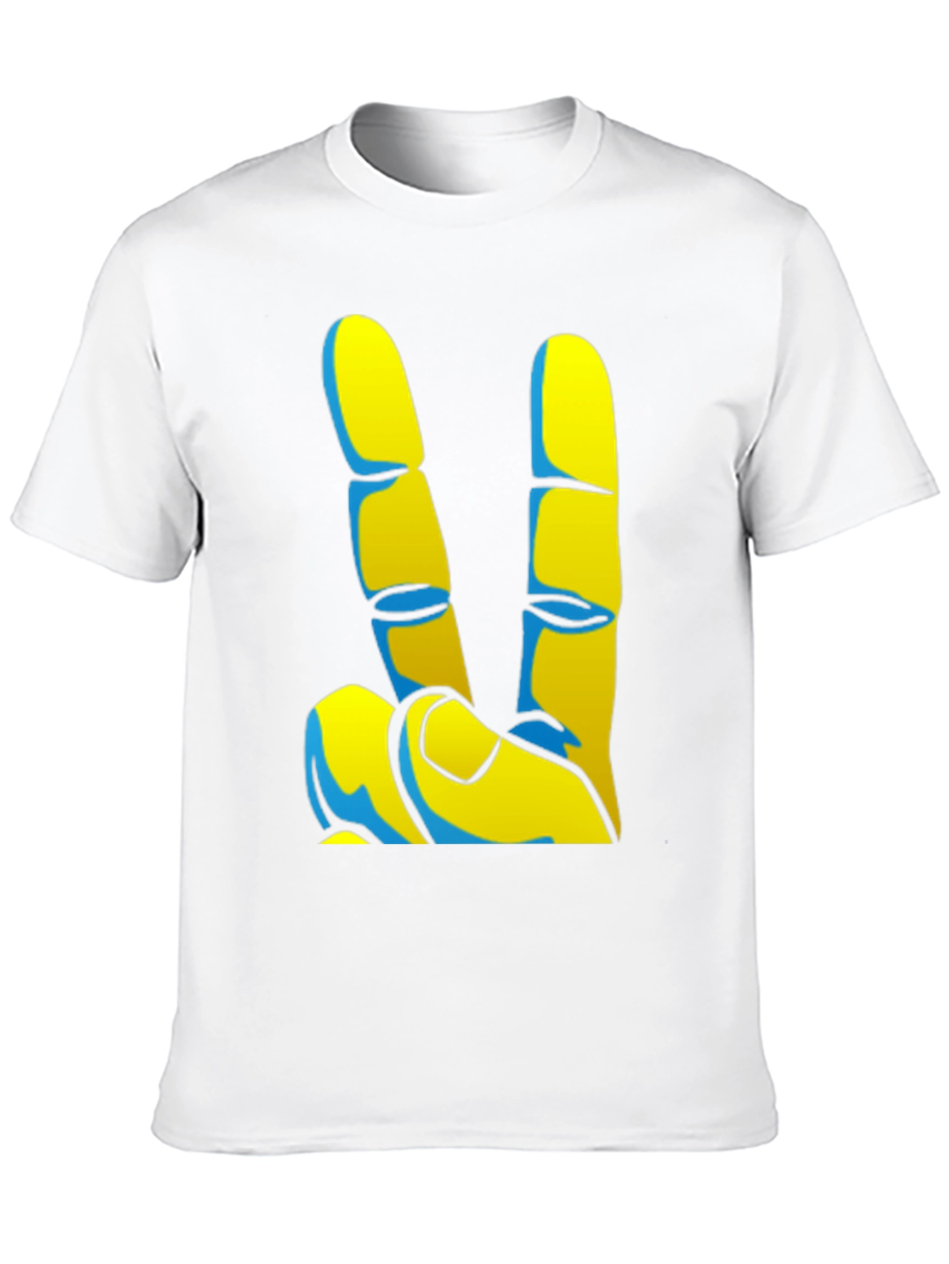 Peace Sign Graphic Tee - Black Casual T-Shirt
