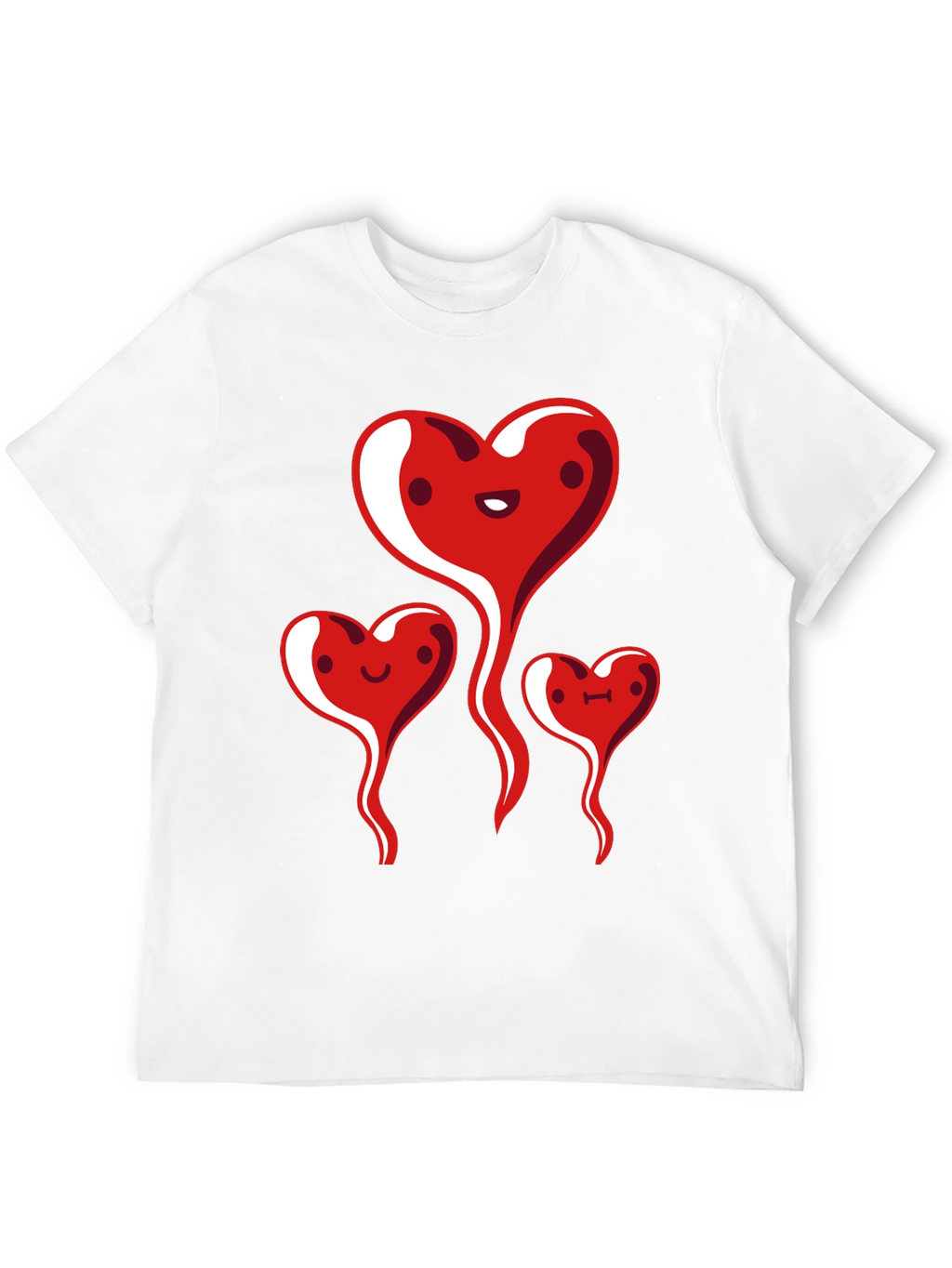 Heart Family Graphic Tee - Black Casual Shirt