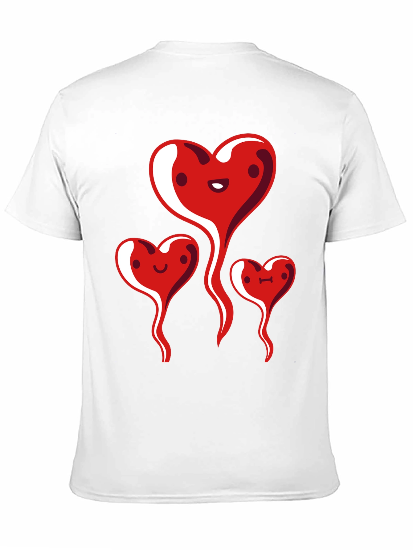 Heart Family Graphic Tee - Black Casual Shirt