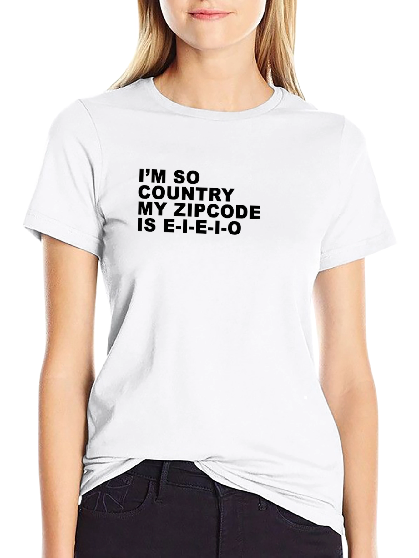 Country Zipcode T-Shirt - E-I-E-I-O Novelty Tee
