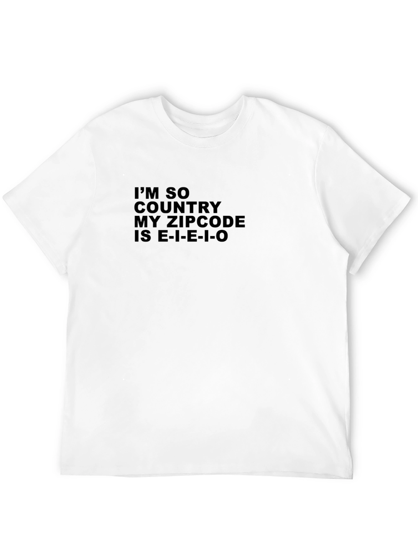 Country Zipcode T-Shirt - E-I-E-I-O Novelty Tee