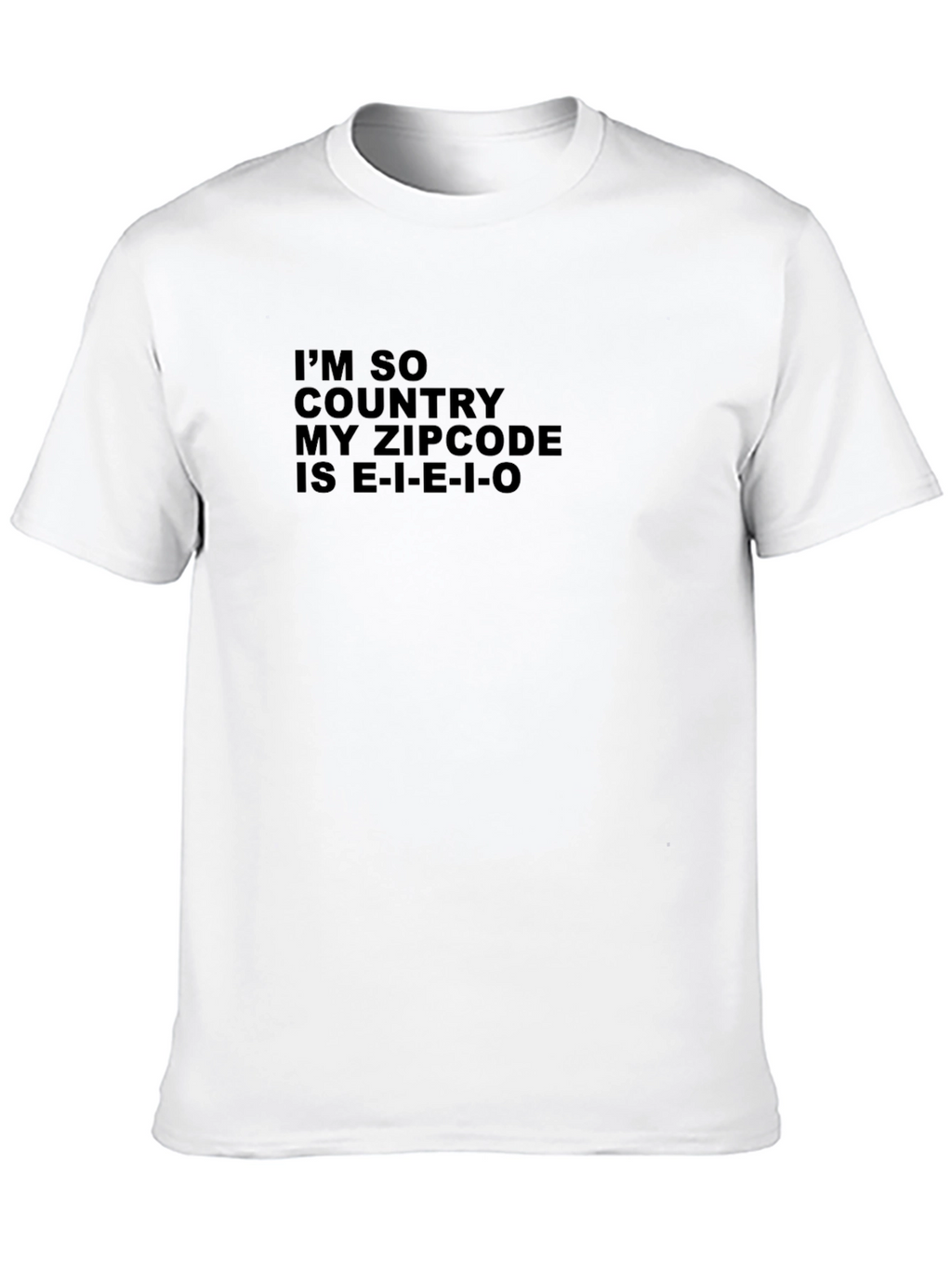 Country Zipcode T-Shirt - E-I-E-I-O Novelty Tee