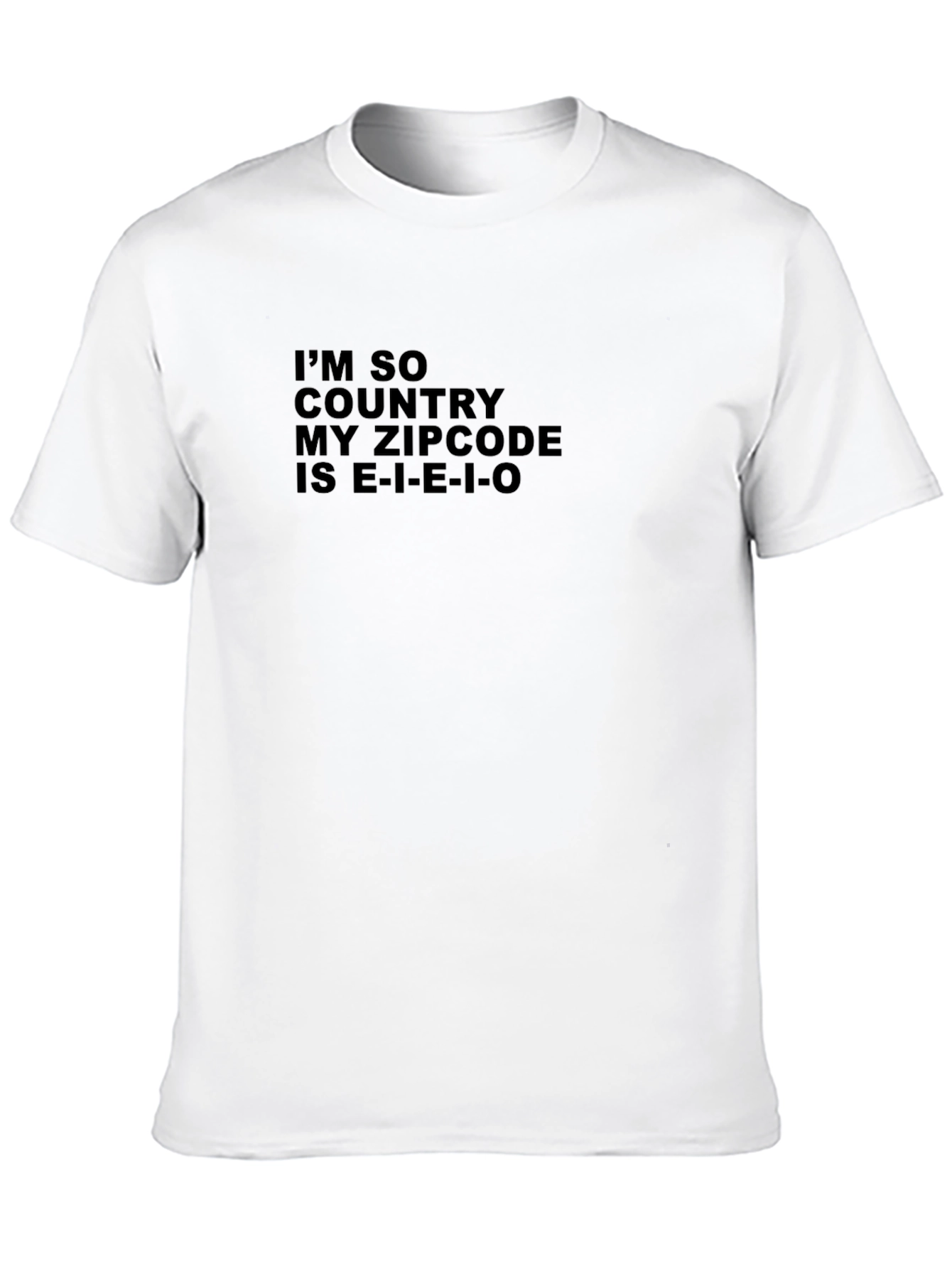Country Zipcode T-Shirt - E-I-E-I-O Novelty Tee