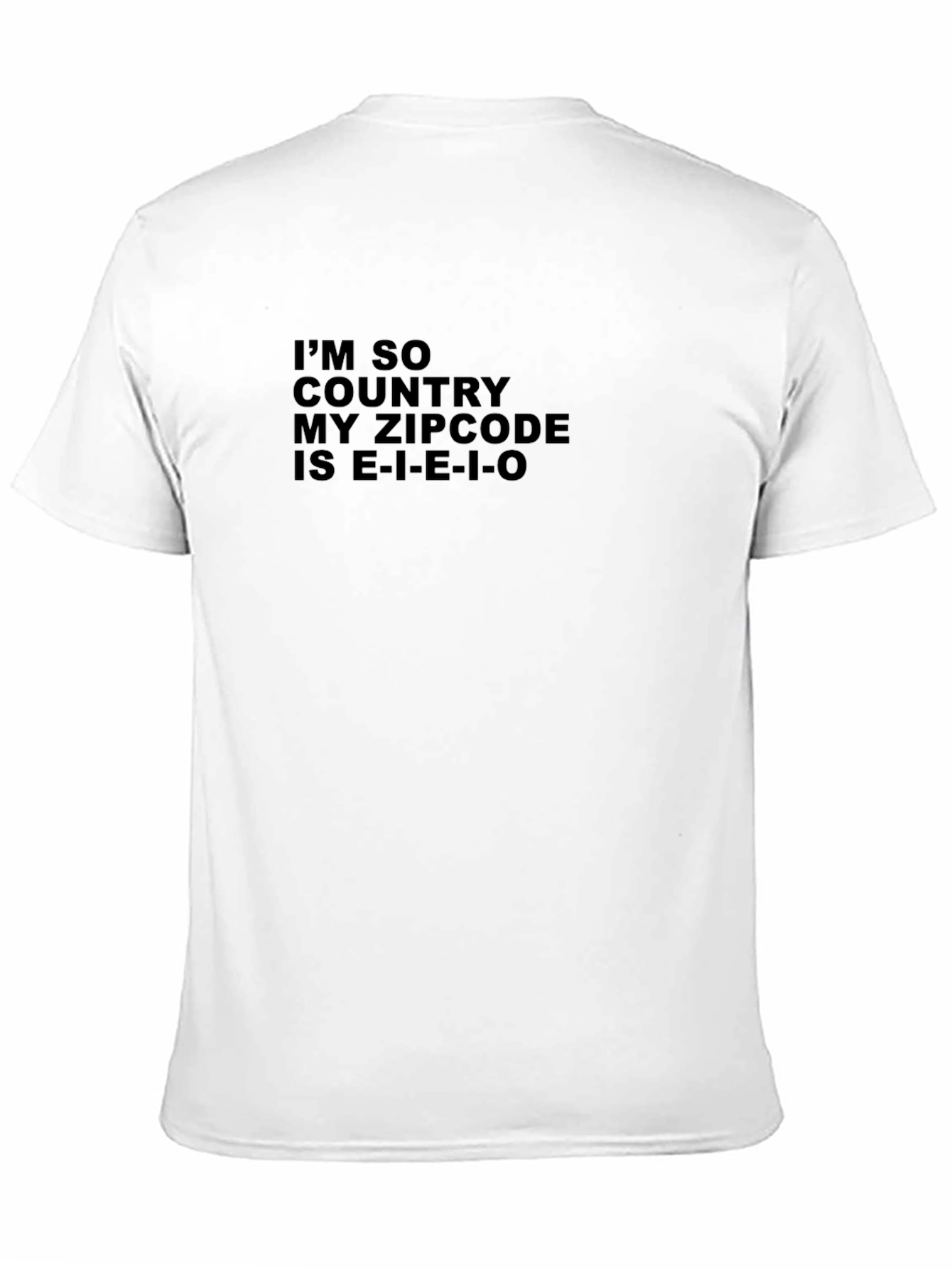 Country Zipcode T-Shirt - E-I-E-I-O Novelty Tee