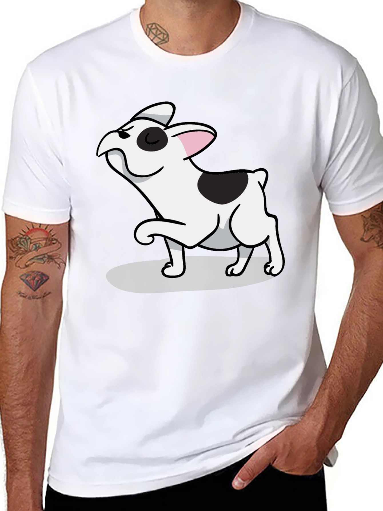 Cool French Bulldog Graphic Tee - Black Cotton