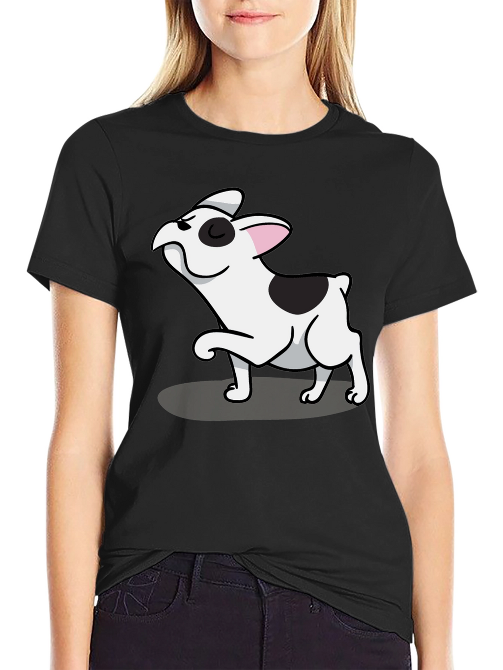 Cool French Bulldog Graphic Tee - Black Cotton