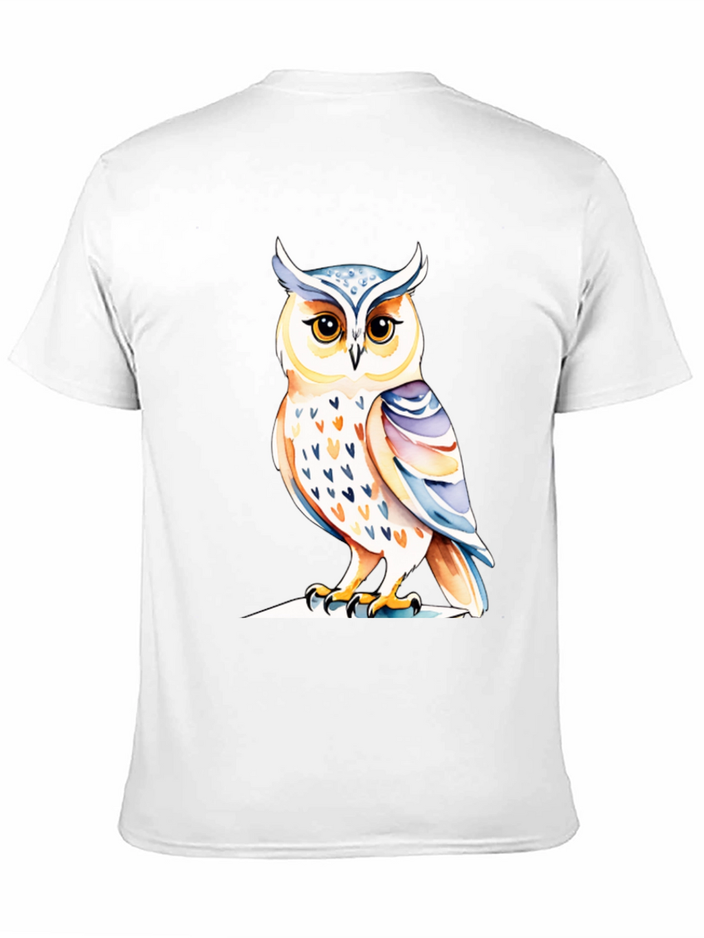 Black Owl Graphic Tee - Unique Bird Design