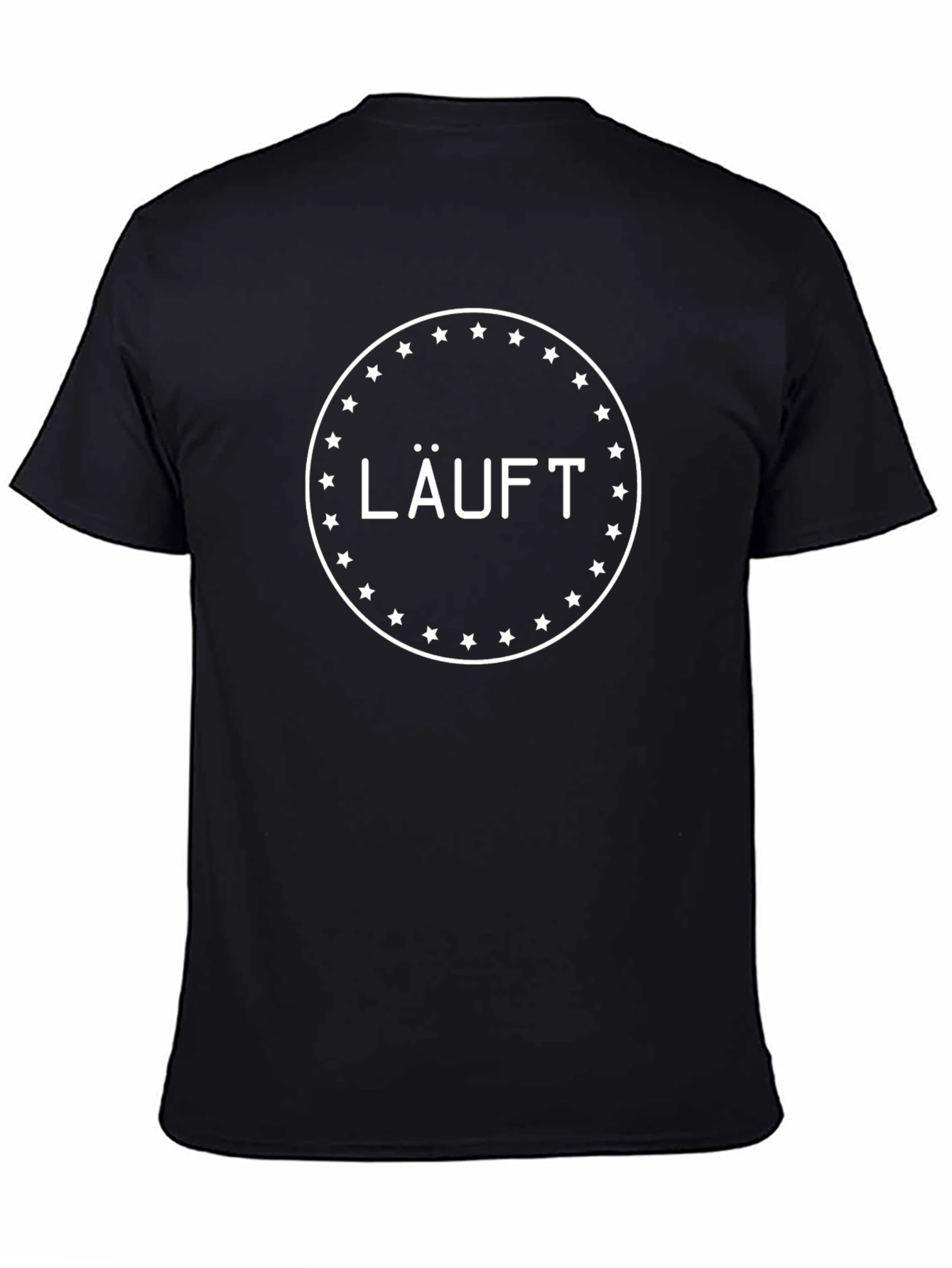 LÄUFT Star Circle Black T-Shirt