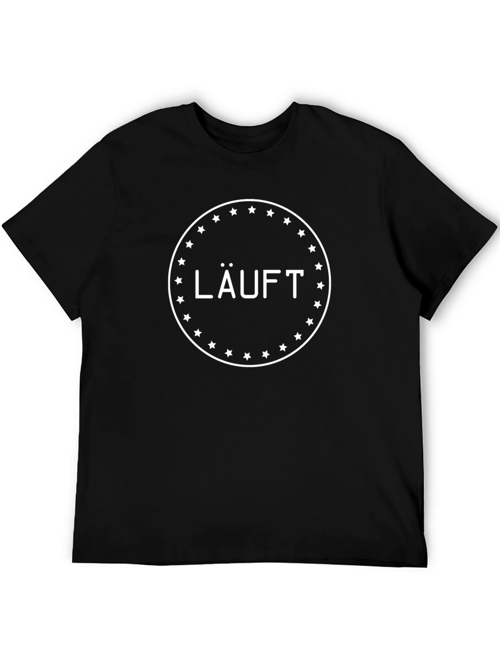 LÄUFT Star Circle Black T-Shirt