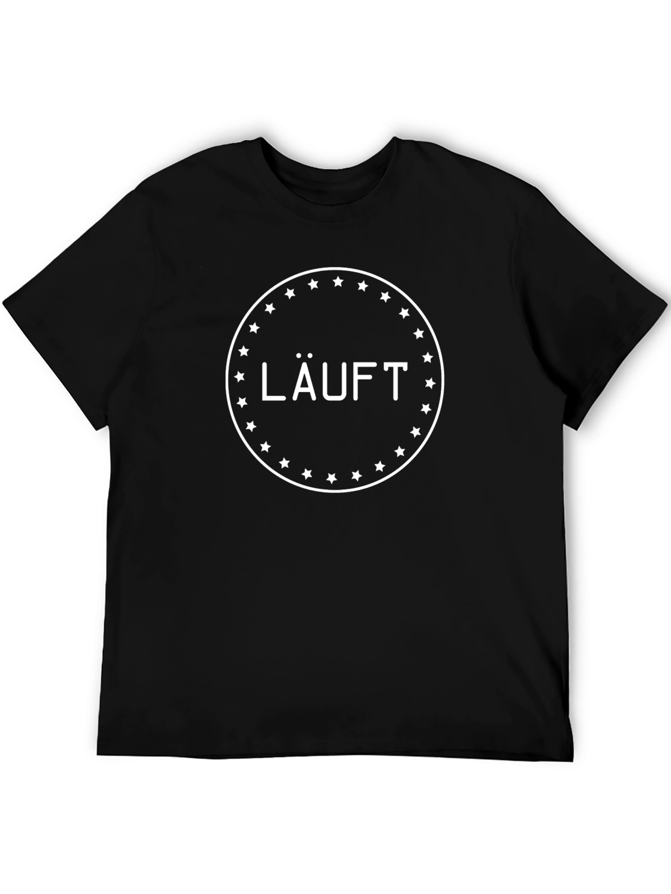LÄUFT Star Circle Black T-Shirt