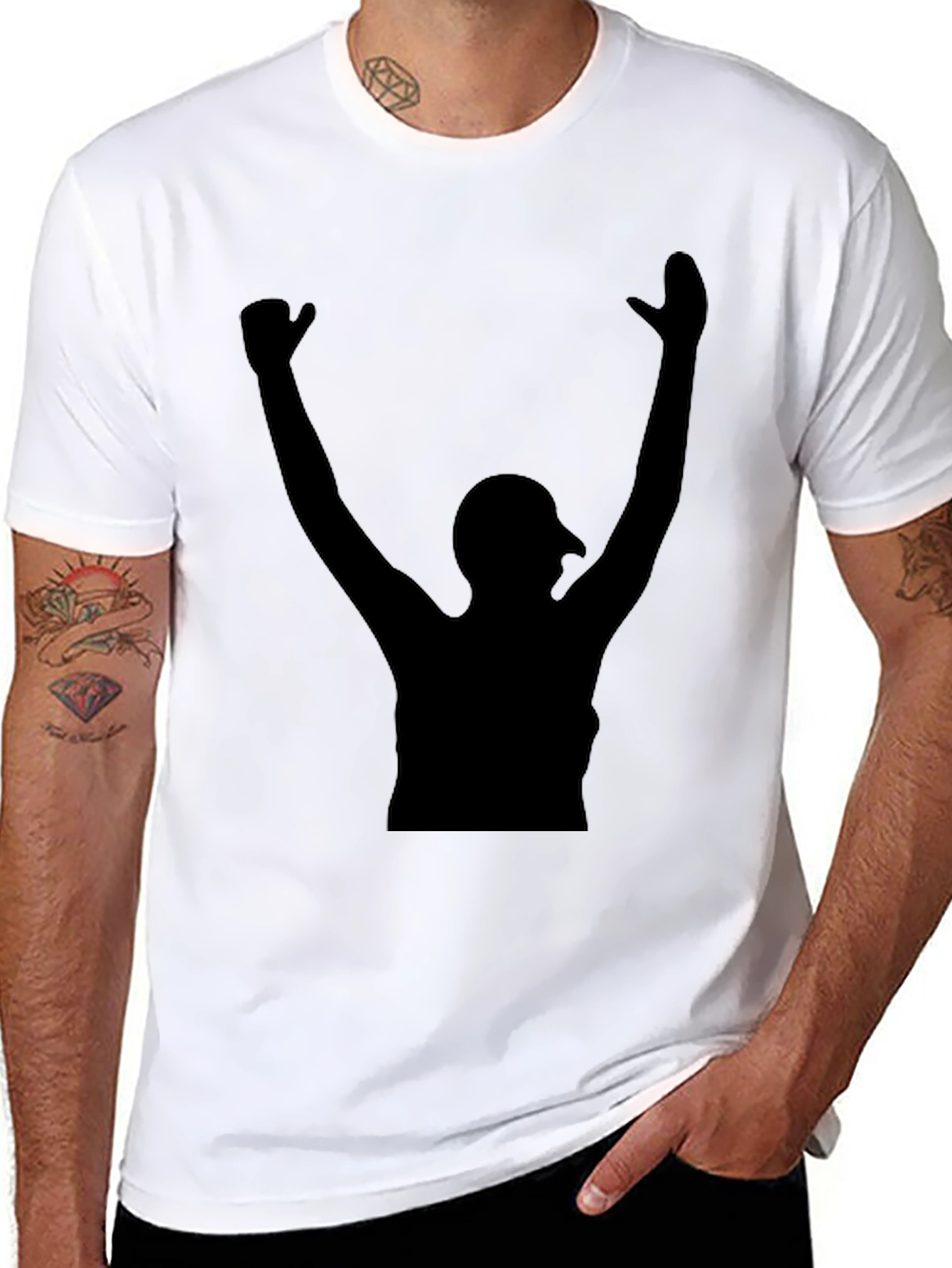 Silhouette Graphic Tee - Black