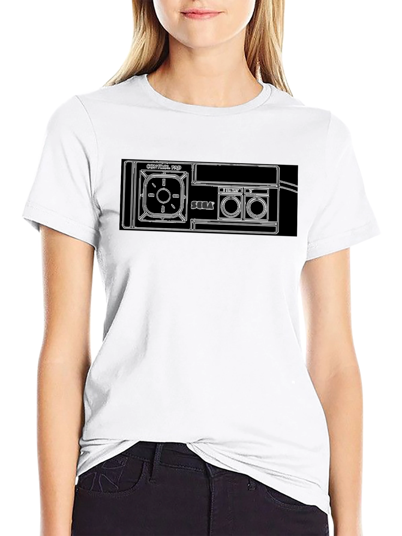 Retro Sega Controller T-Shirt - Black