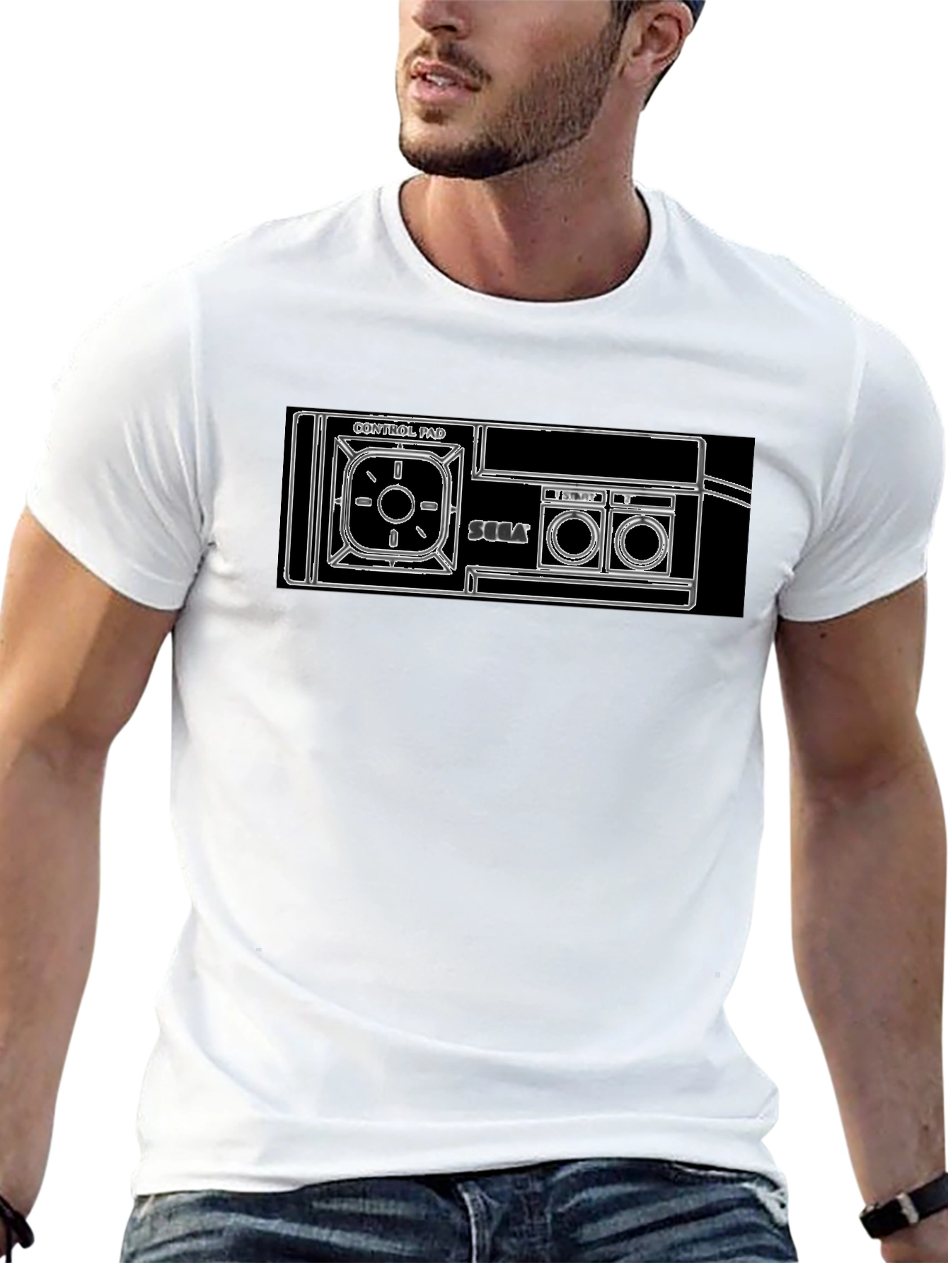 Retro Sega Controller T-Shirt - Black
