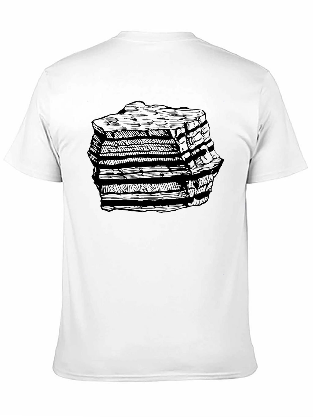 Stratified Rock Graphic Black T-Shirt