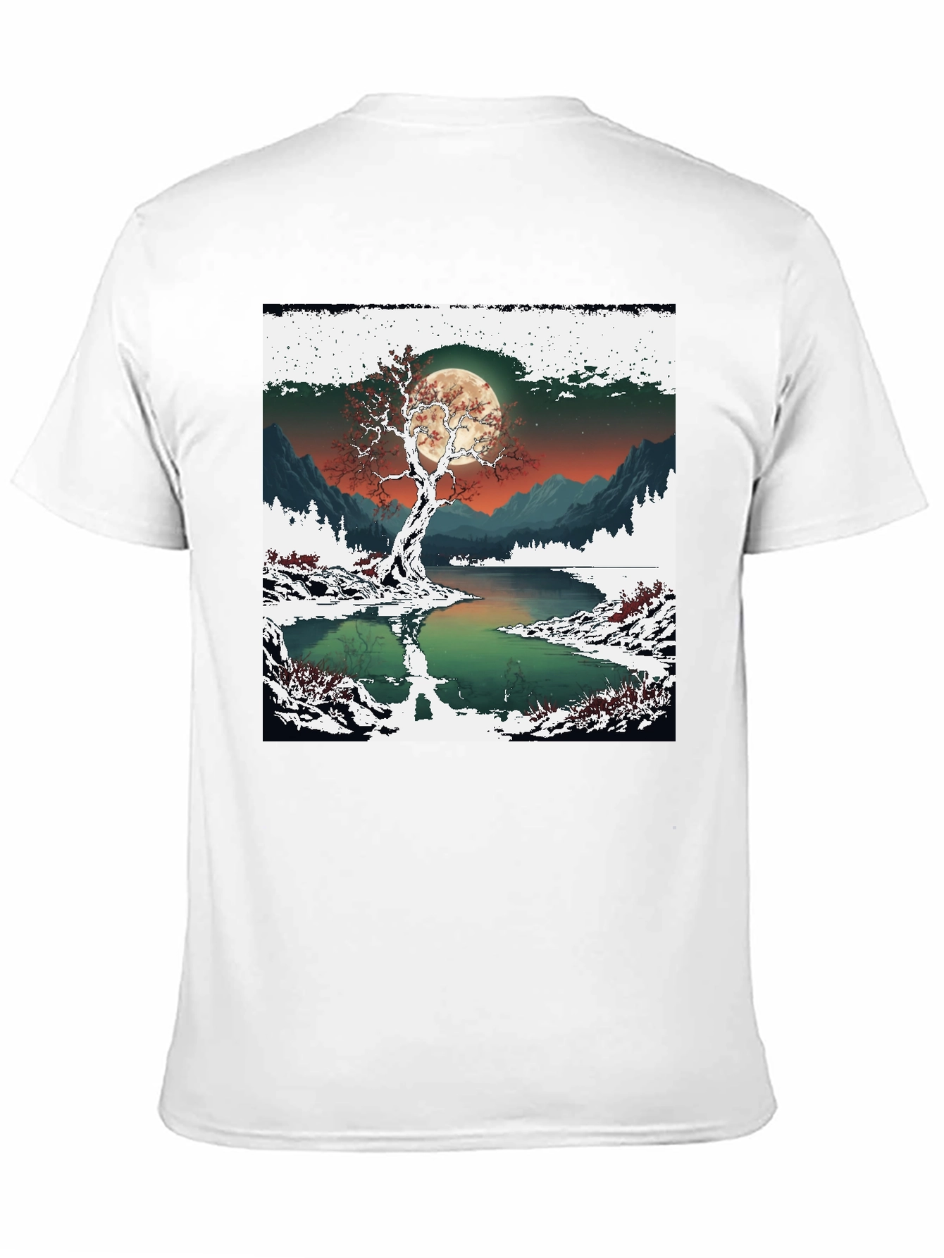 Moonlit Winter Tree Graphic Tee