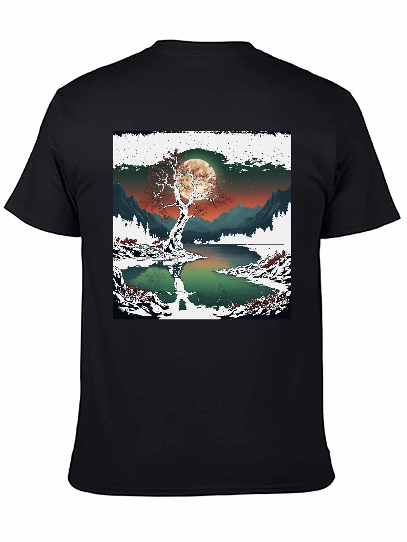 Moonlit Winter Tree Graphic Tee