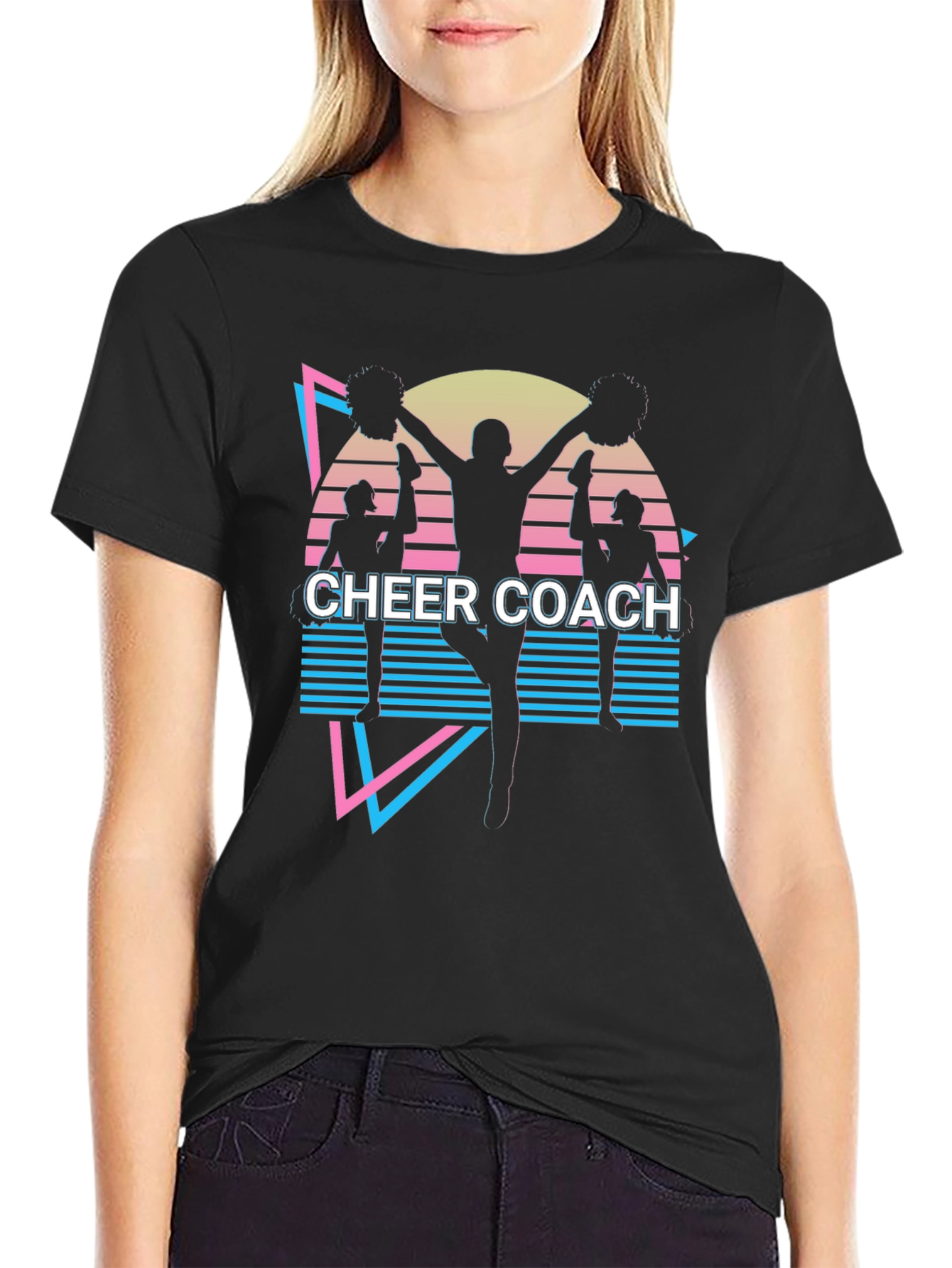 Cheer Coach Retro Style T-Shirt