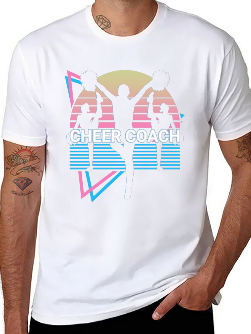 Cheer Coach Retro Style T-Shirt