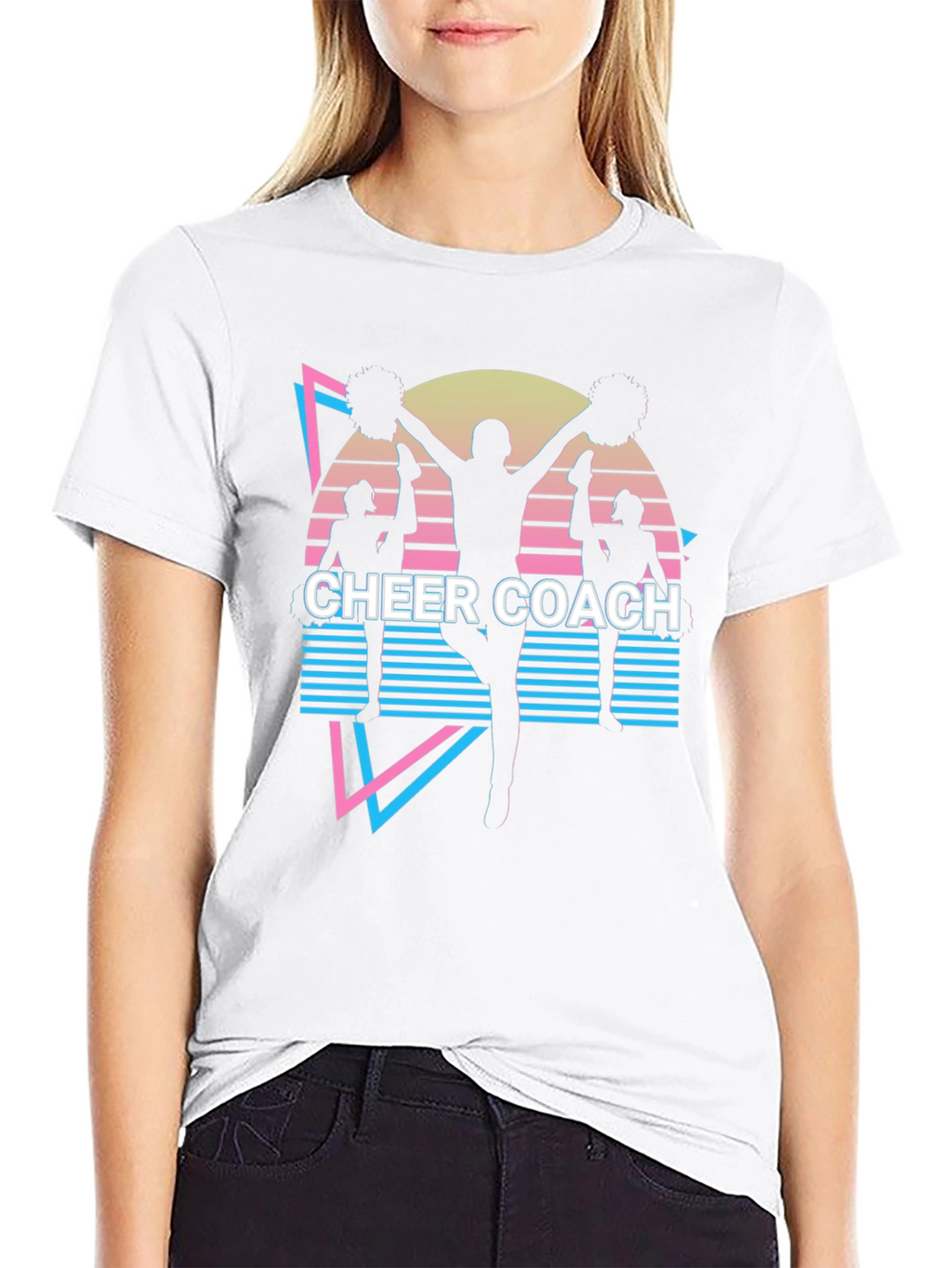 Cheer Coach Retro Style T-Shirt