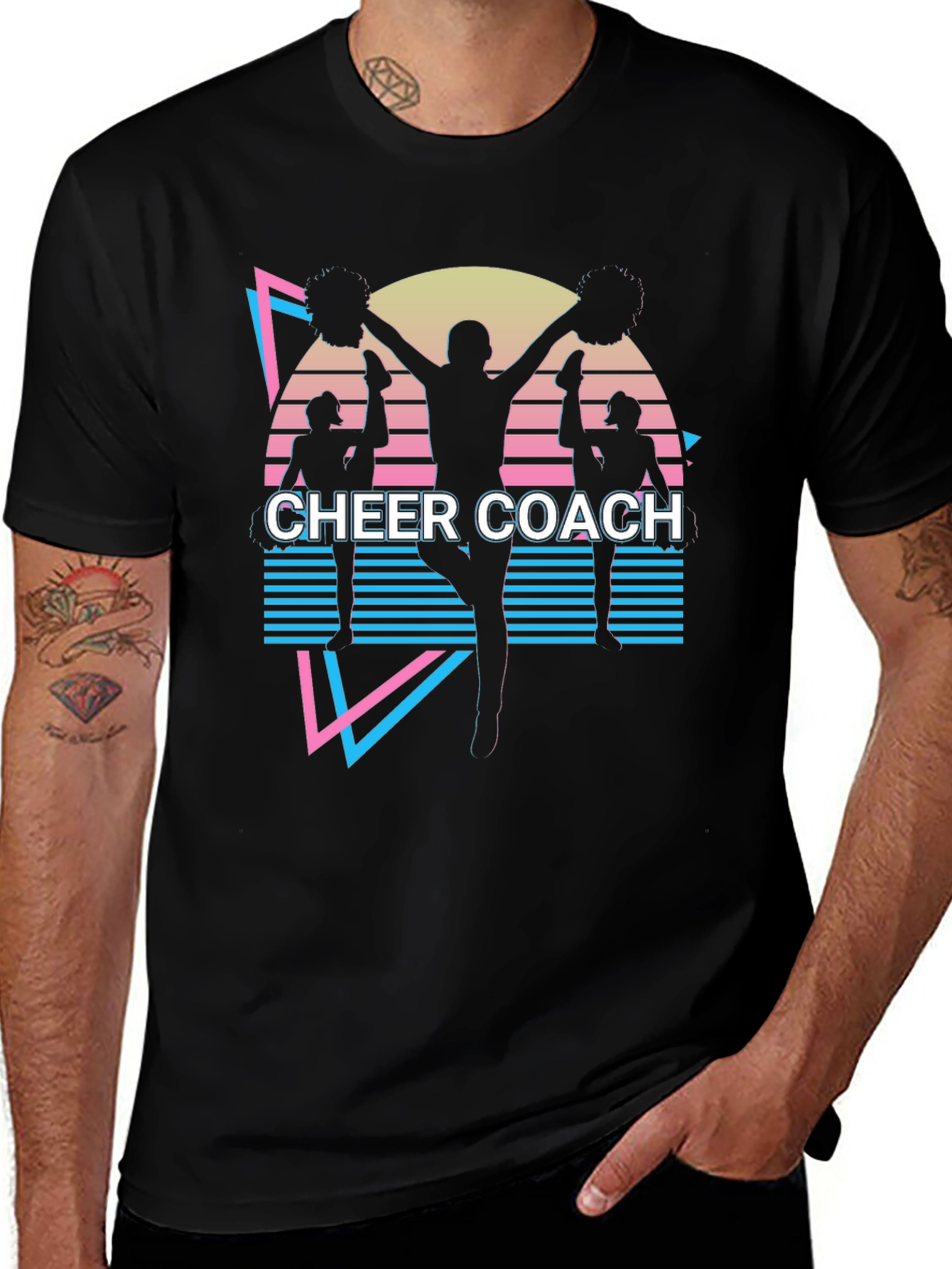 Cheer Coach Retro Style T-Shirt