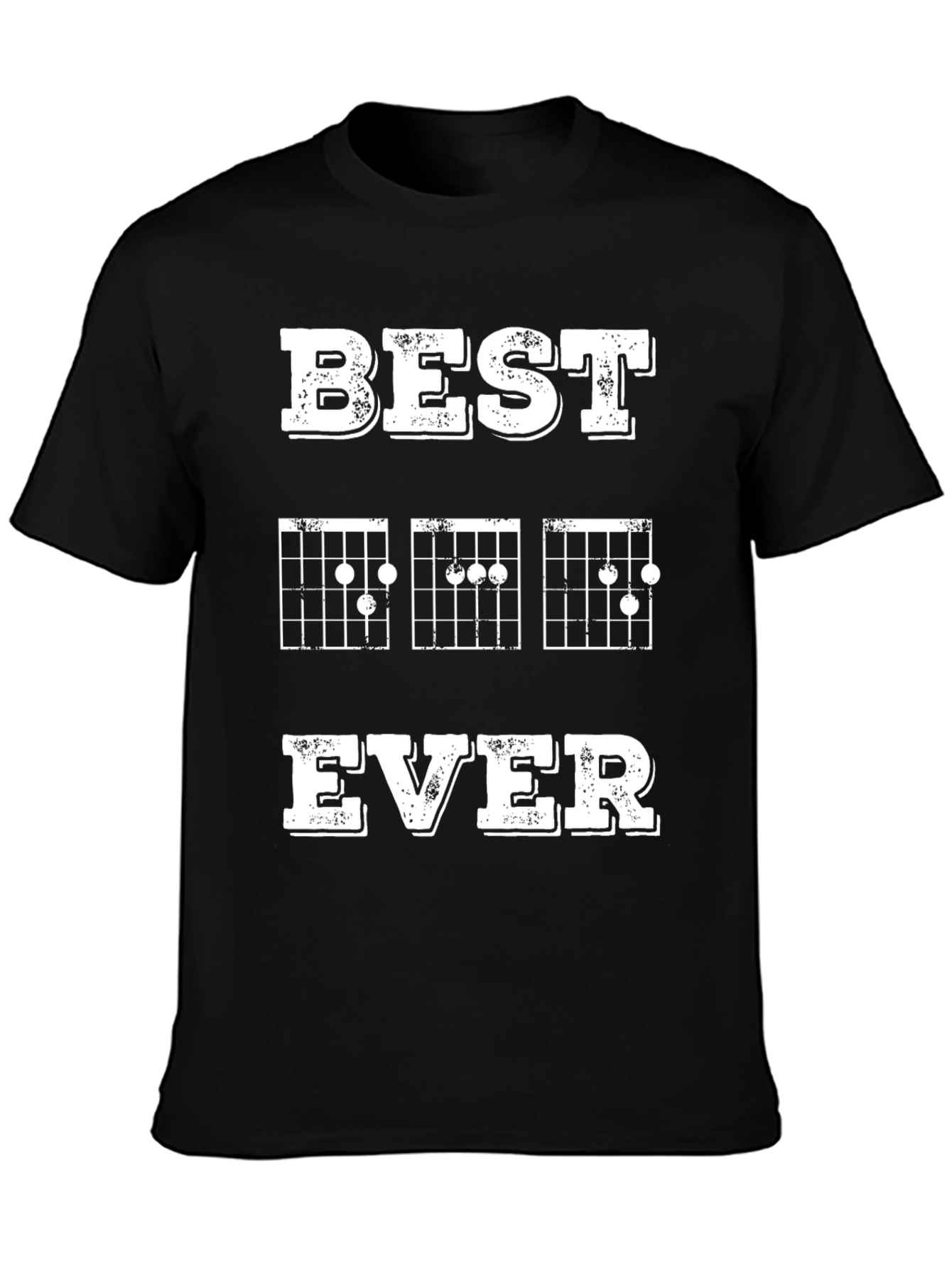 Best Dad Ever Guitar Chords Graphic T-Shirt