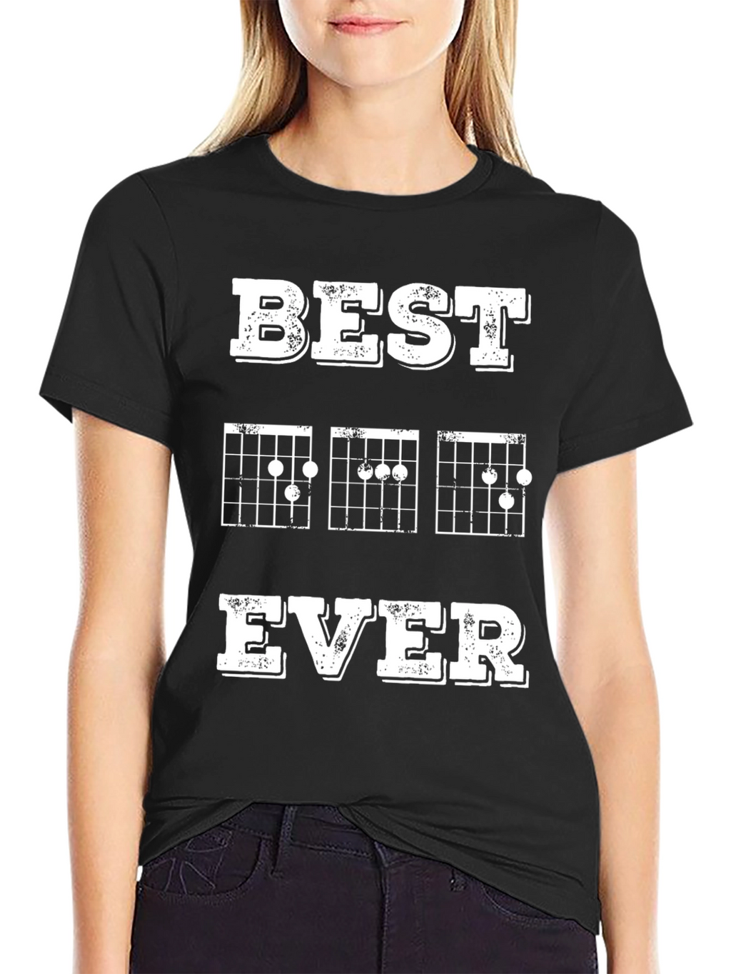 Best Dad Ever Guitar Chords Graphic T-Shirt