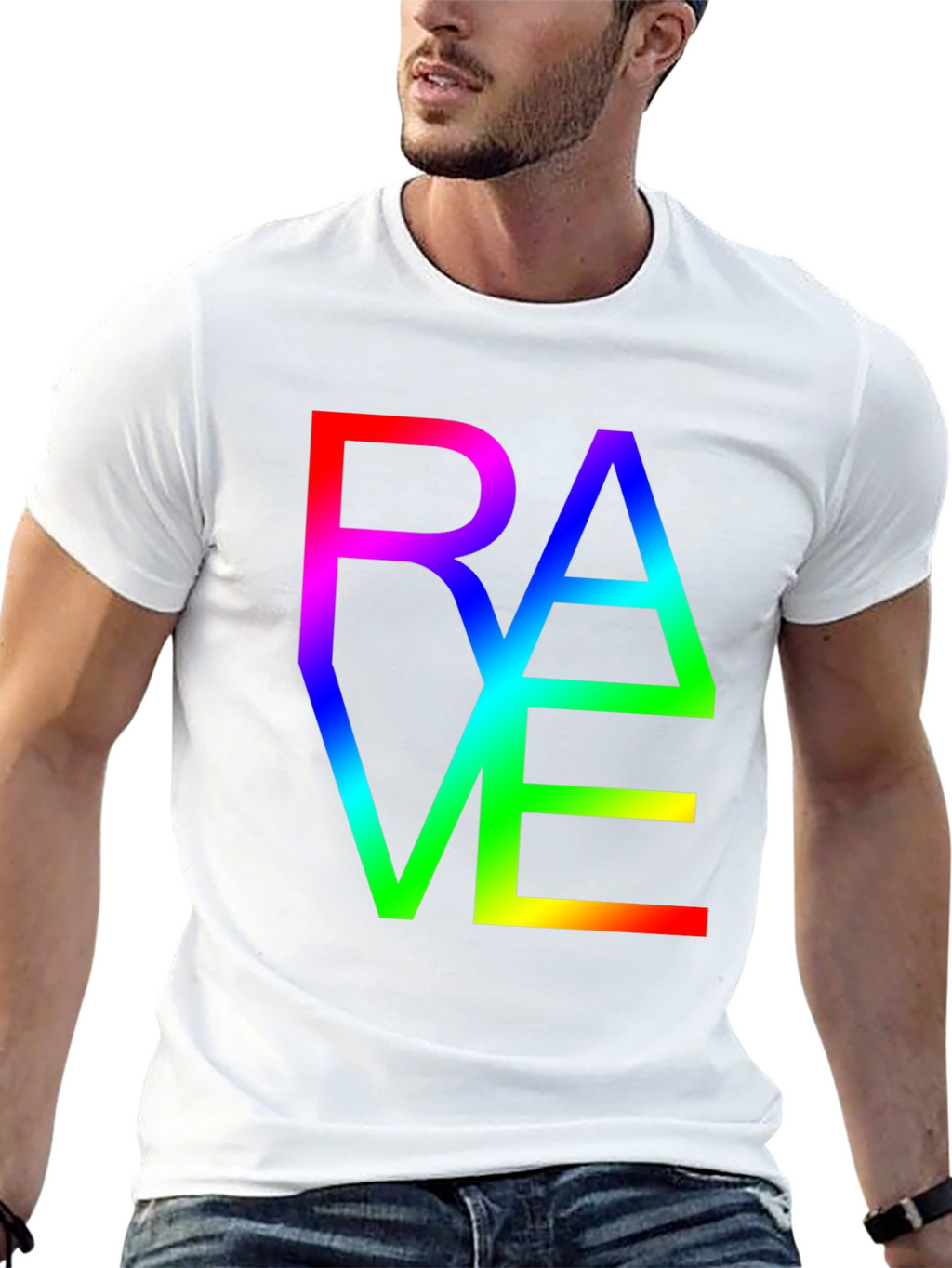 Rave Rainbow Graphic T-Shirt