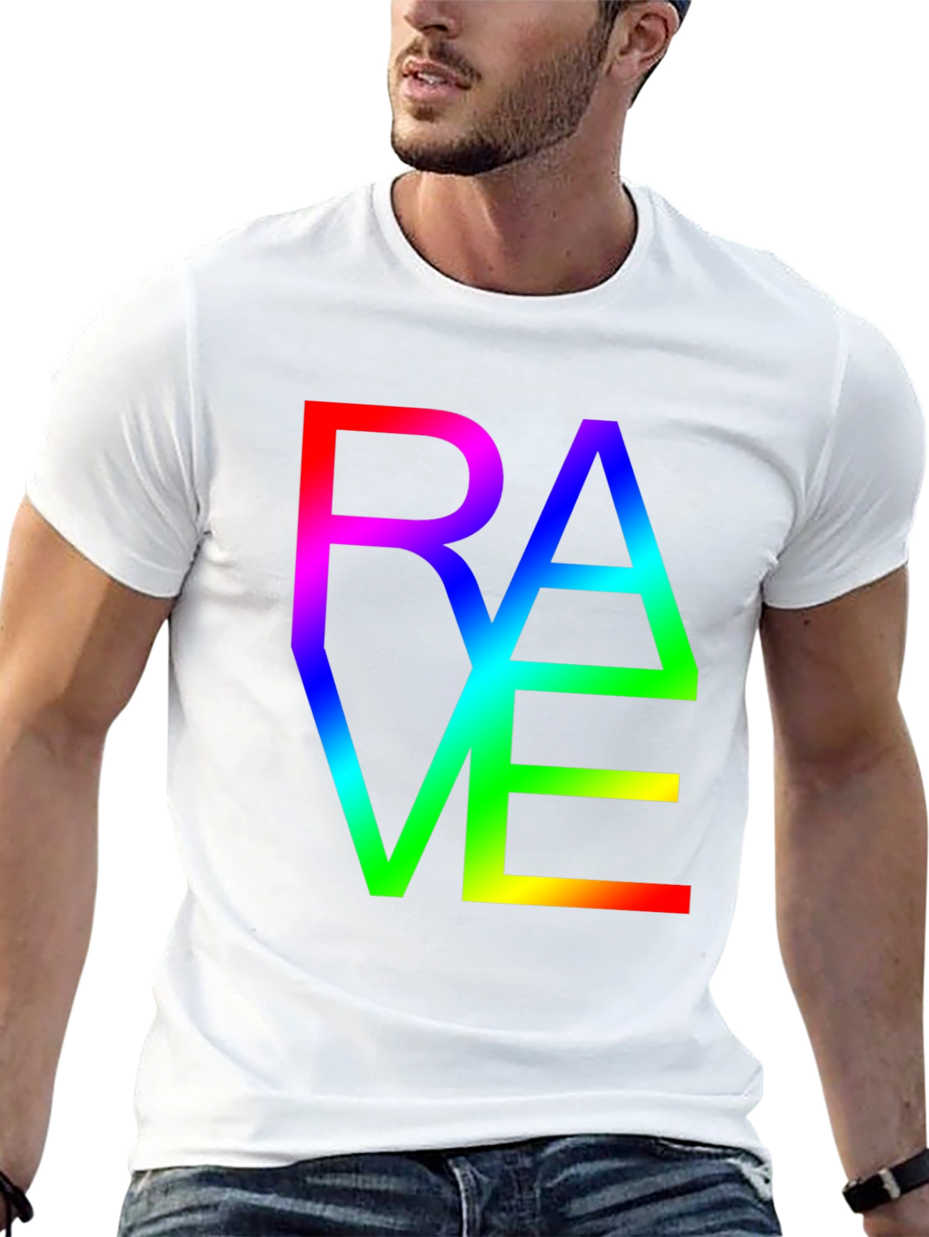 Rave Rainbow Graphic T-Shirt