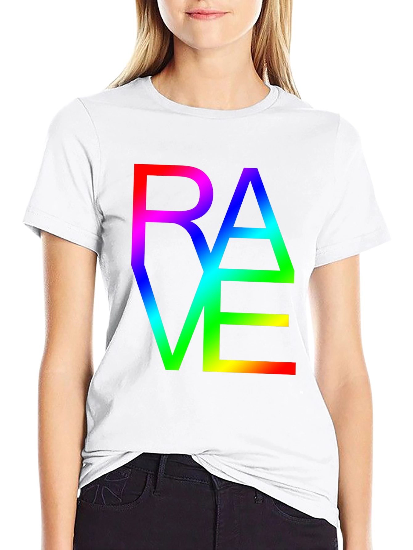 Rave Rainbow Graphic T-Shirt