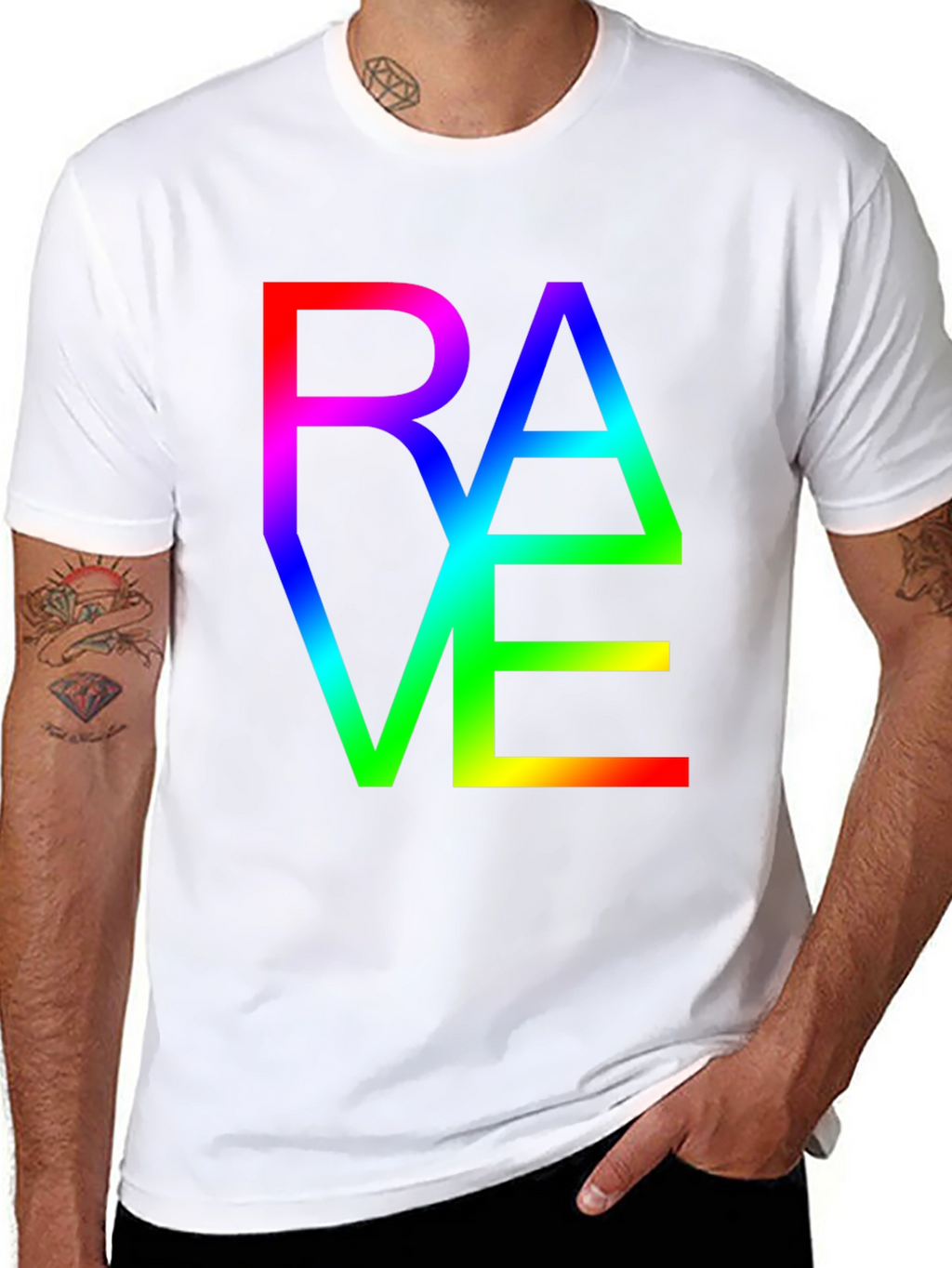 Rave Rainbow Graphic T-Shirt
