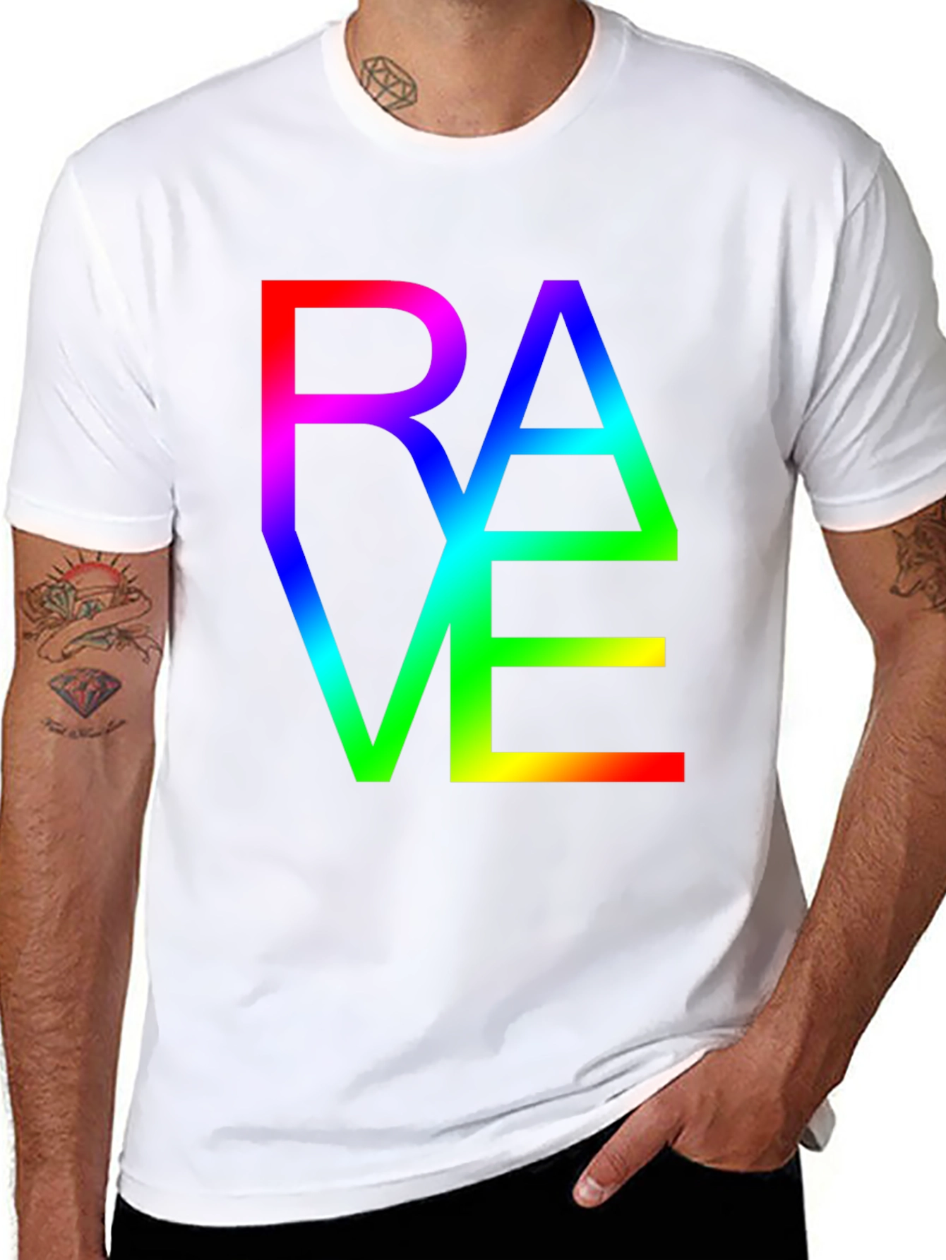Rave Rainbow Graphic T-Shirt