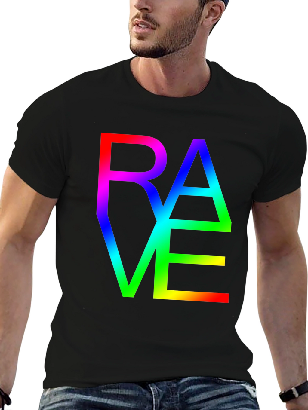 Rave Rainbow Graphic T-Shirt