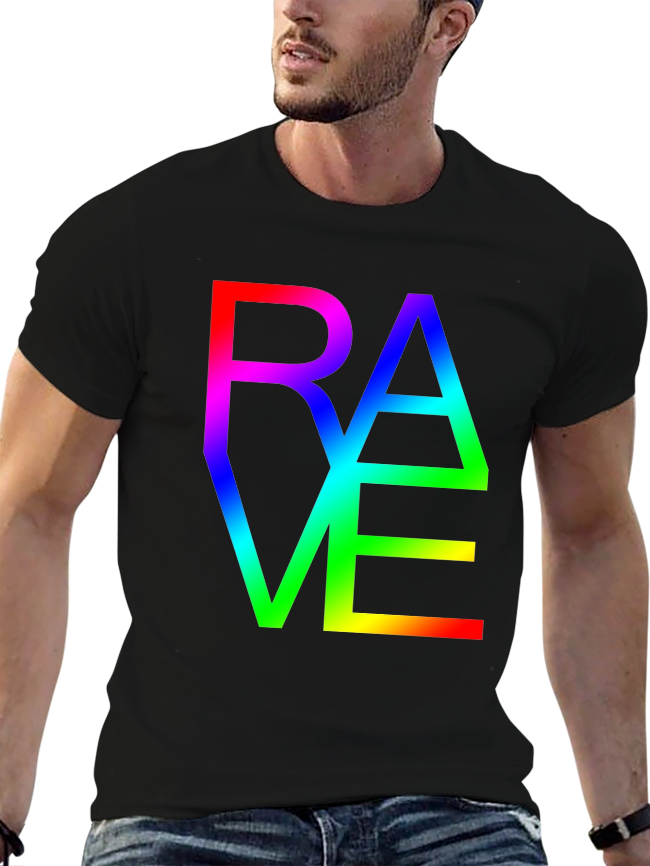 Rave Rainbow Graphic T-Shirt