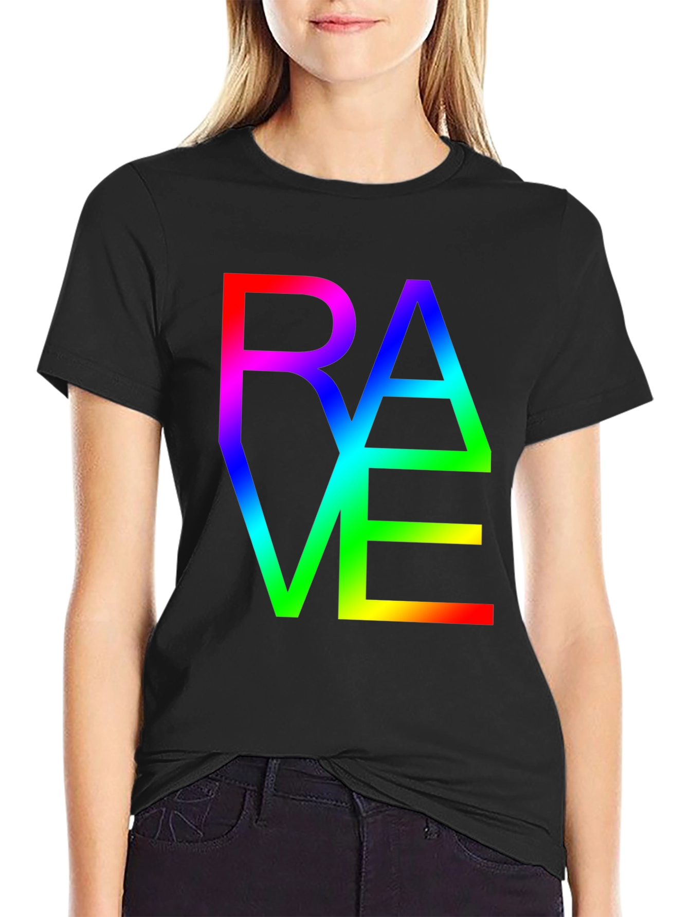 Rave Rainbow Graphic T-Shirt