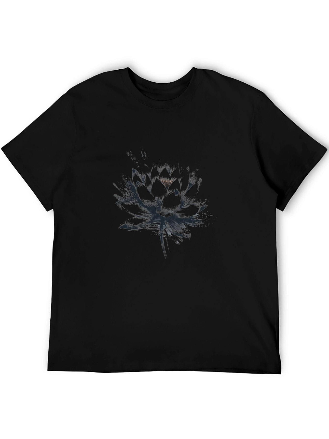 Black Lotus Graphic T-Shirt for Men